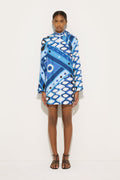 Pucci Printed Mini Dress in Silk Satin
