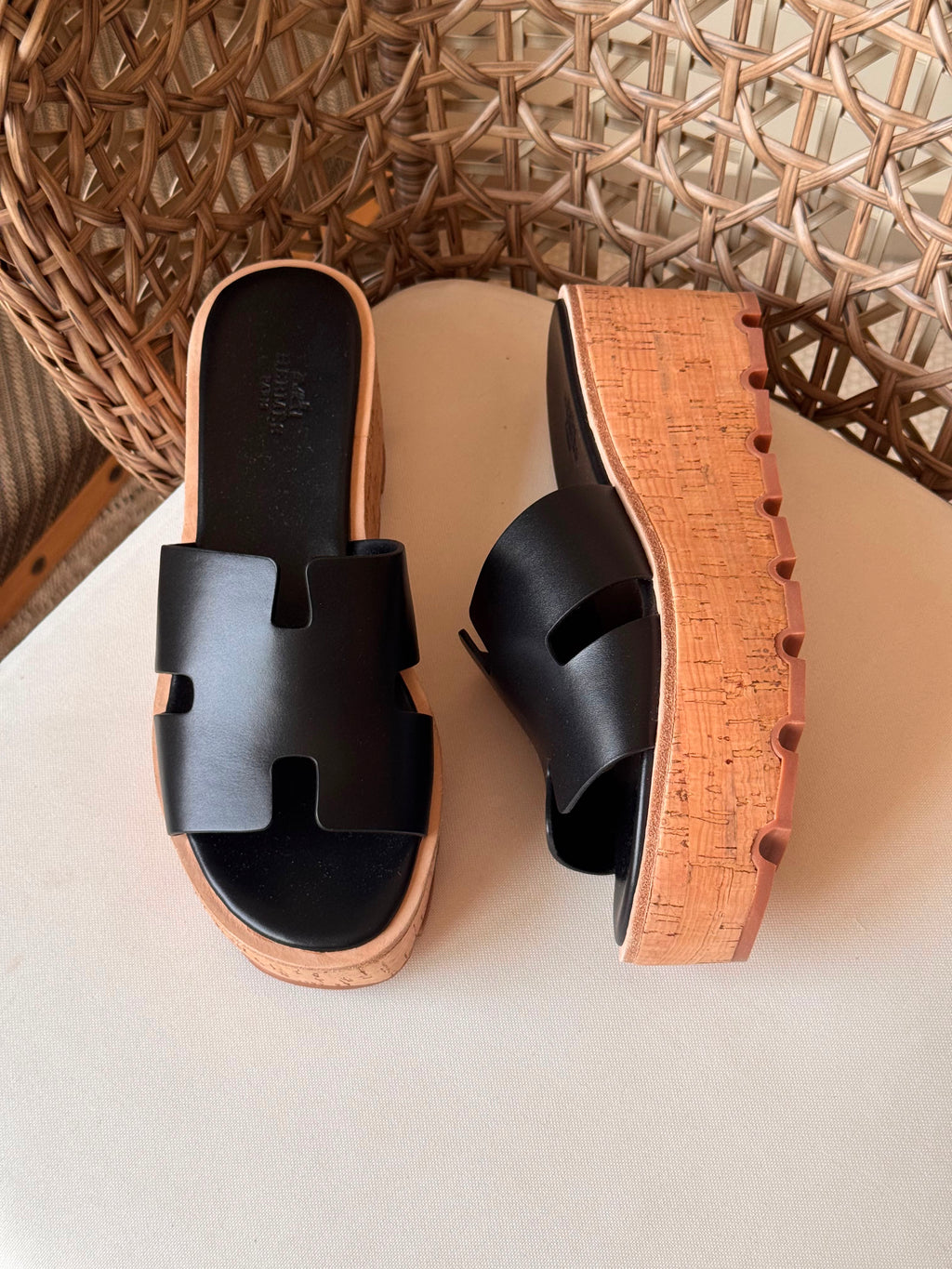 Hermes Luce 30 Sandals in Suede