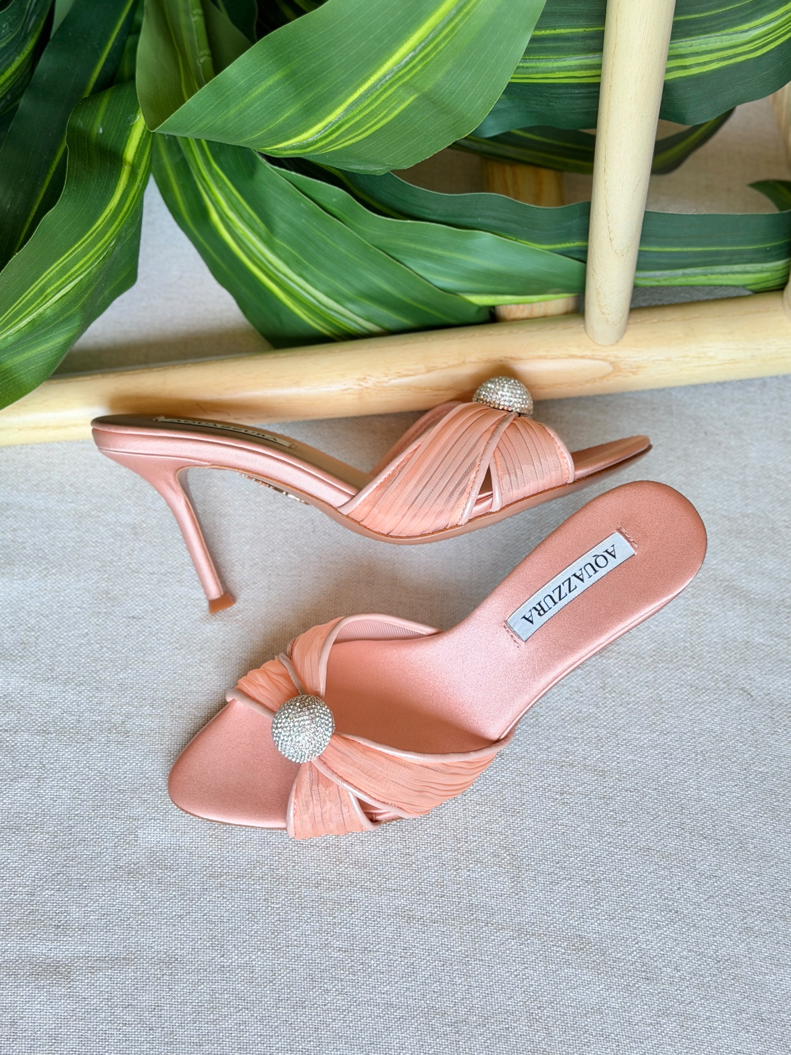 Aquazzura Embellished Mystery Mules 85