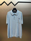 LV Monogram Pointelle Short-Sleeved Polo Shirt