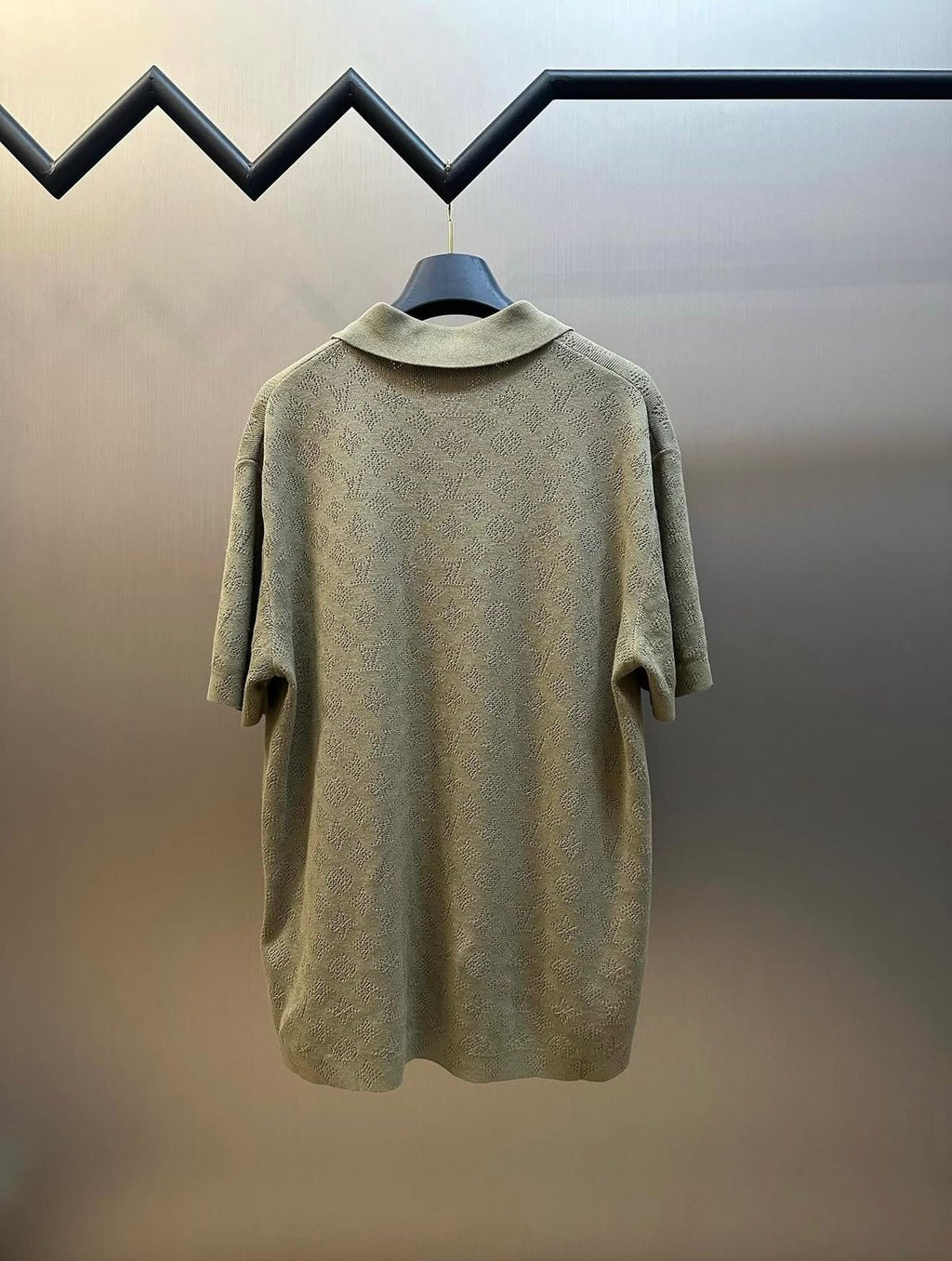 LV Monogram Pointelle Short-Sleeved Polo Shirt