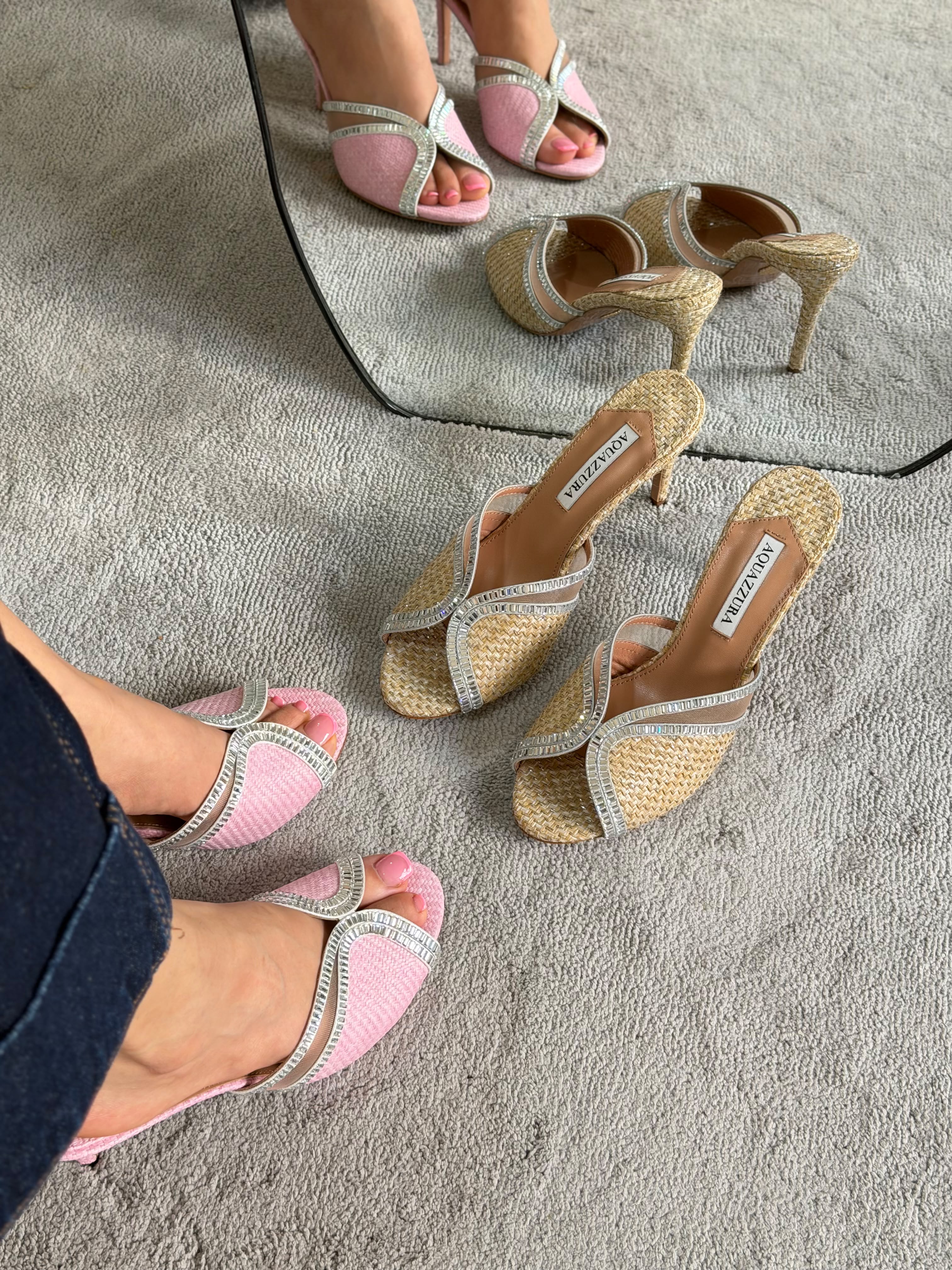 Aquazzura Wild Aurora 75 Mules