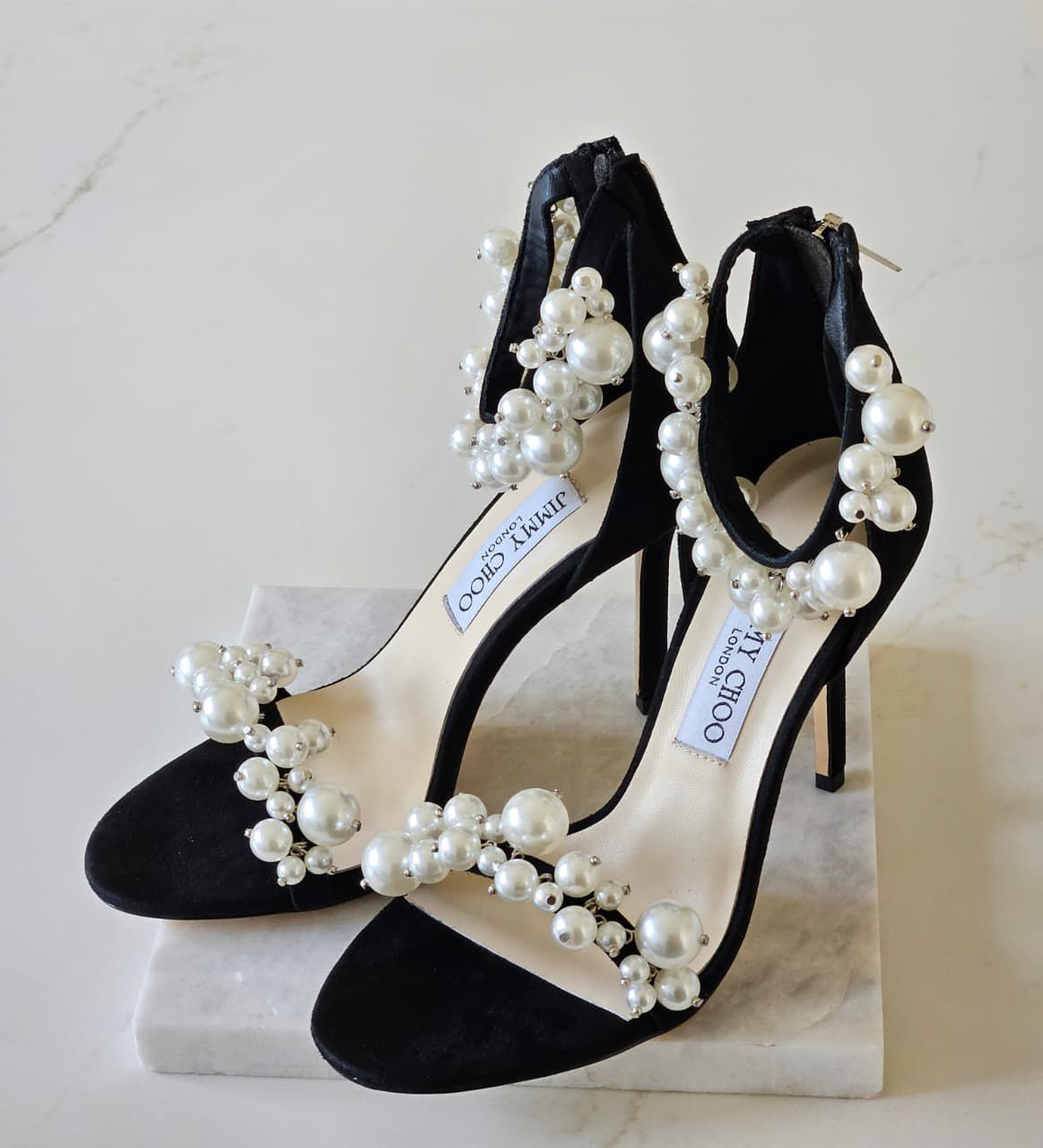 Jimmy Choo Maisel 100 Embellished Leather Sandals