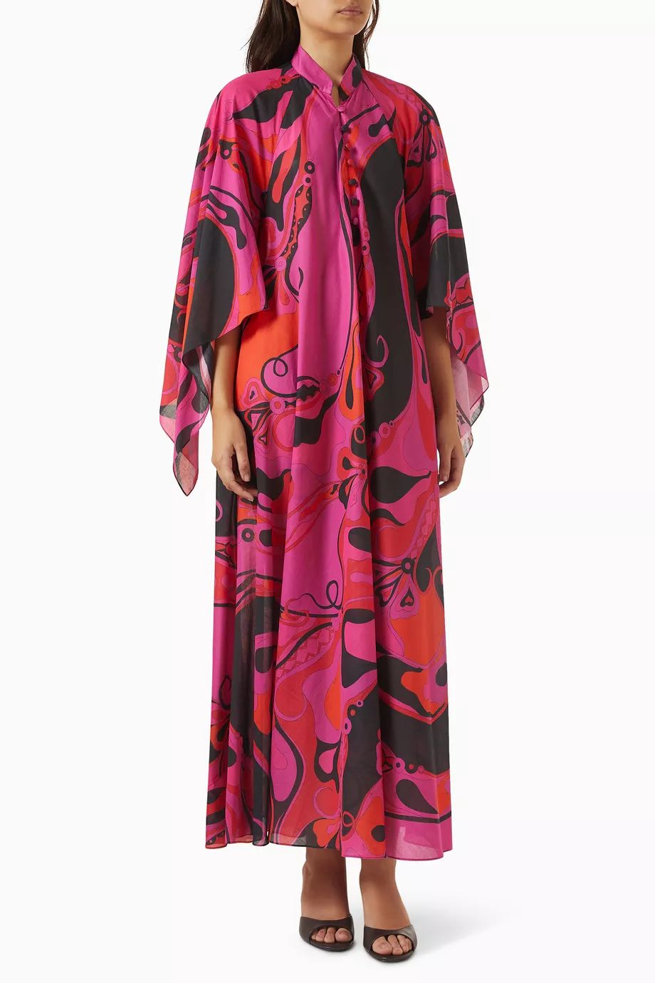 PUCCI Orchidee-print Cotton Kaftan