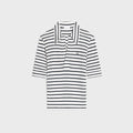 Celine polo shirt IN striped silk jersey