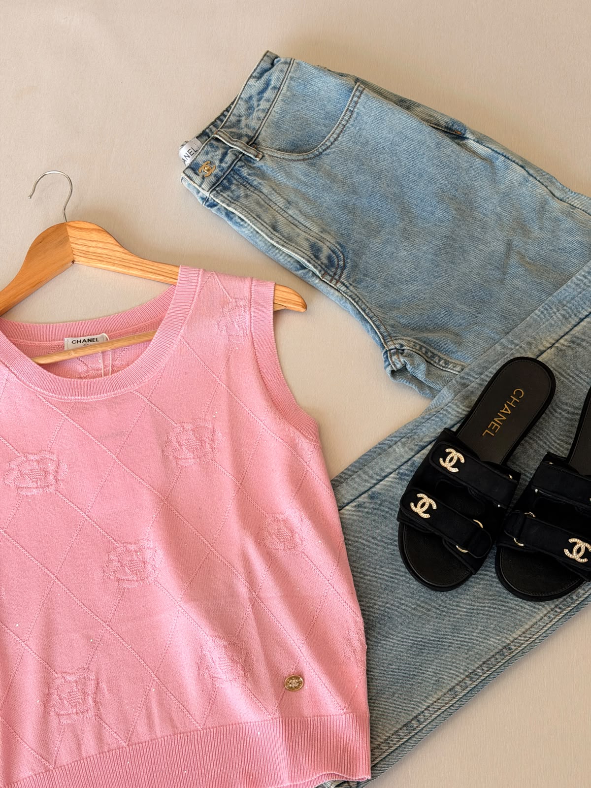 Chanel crochet tank top