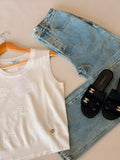Chanel crochet tank top