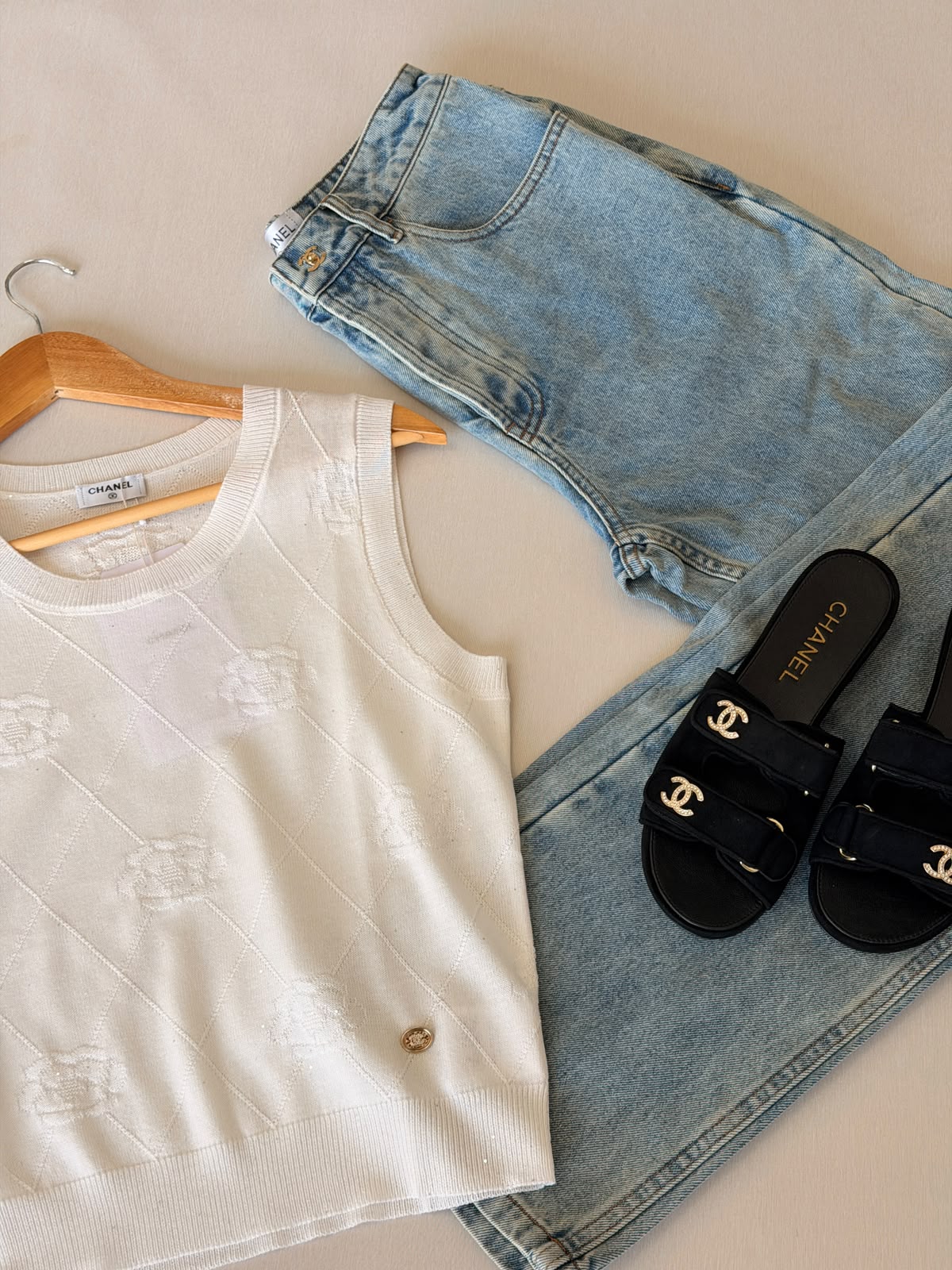 Chanel crochet tank top