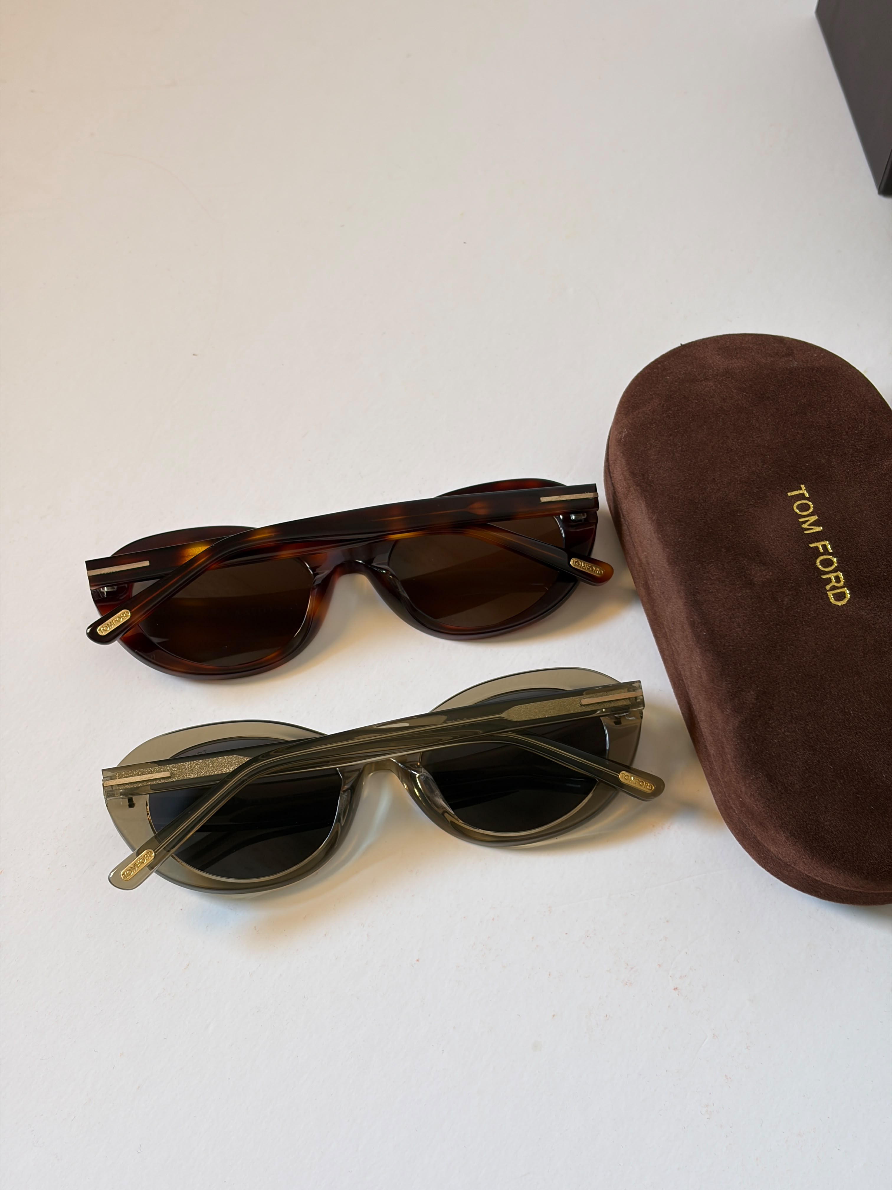 Tom Ford Brown Raffa Round Sunglasses