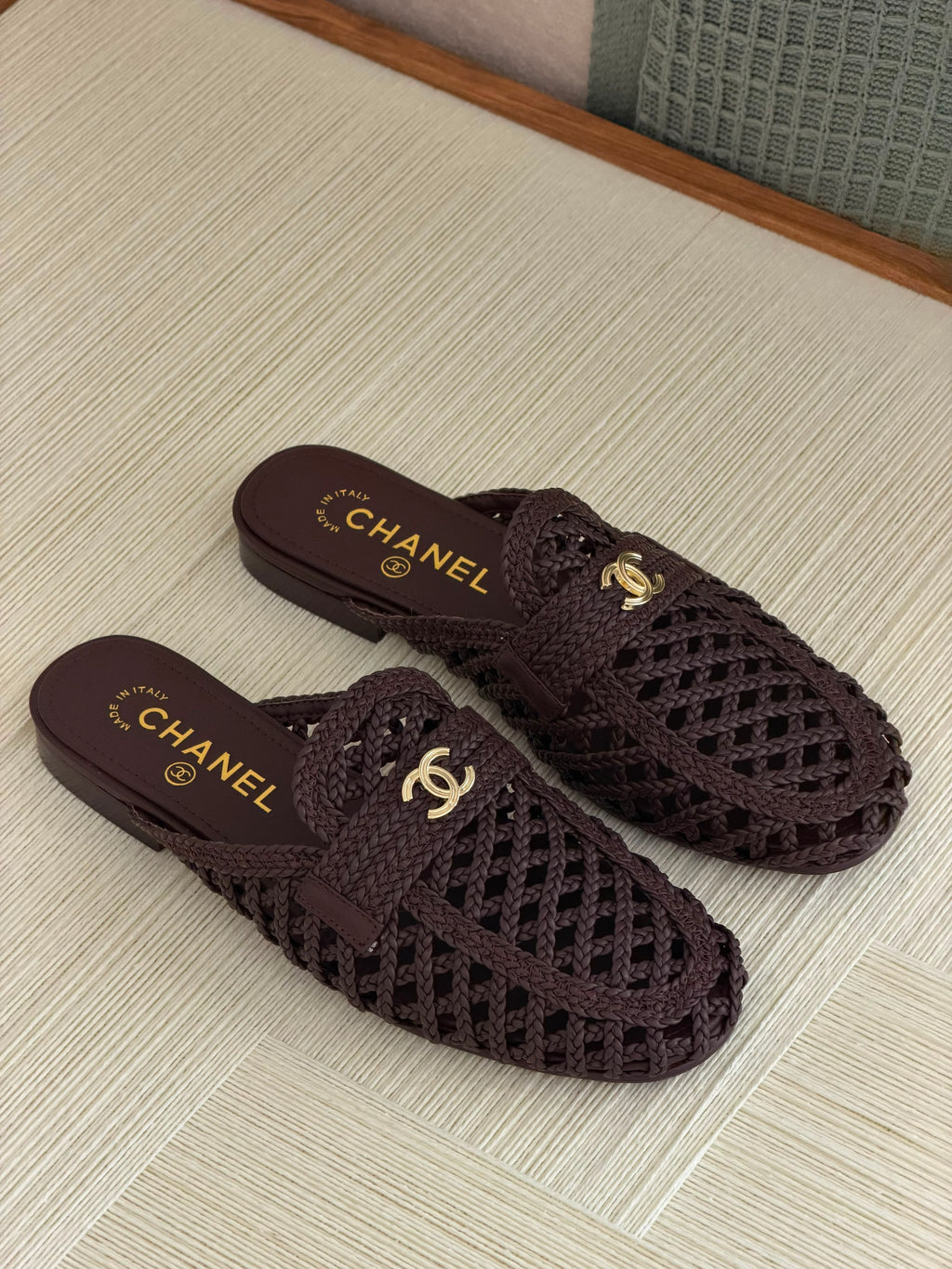 Chanel Mocassins Mules- Lambskin