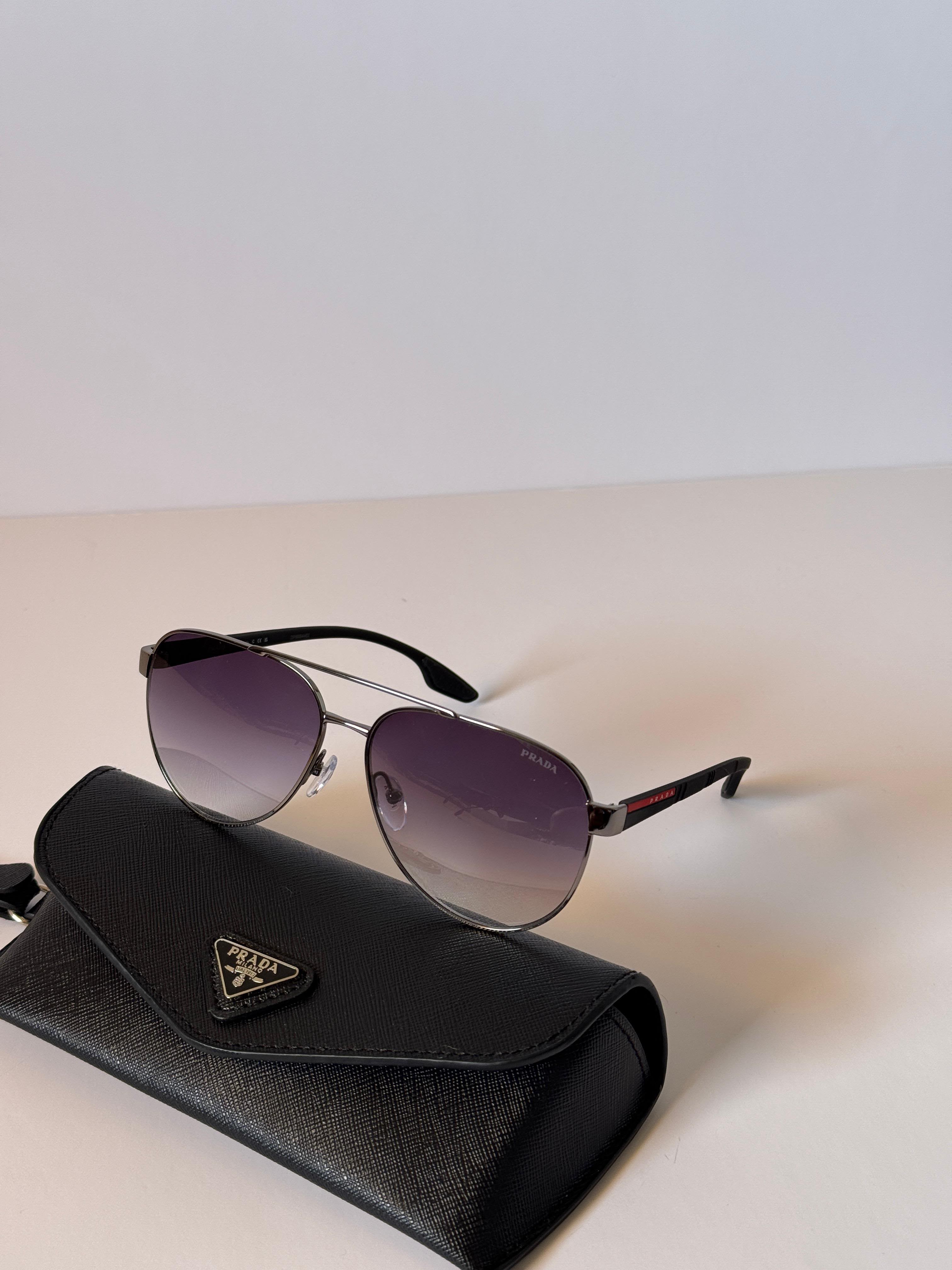 Prada Linea Rossa Men's Oval Sunglasses