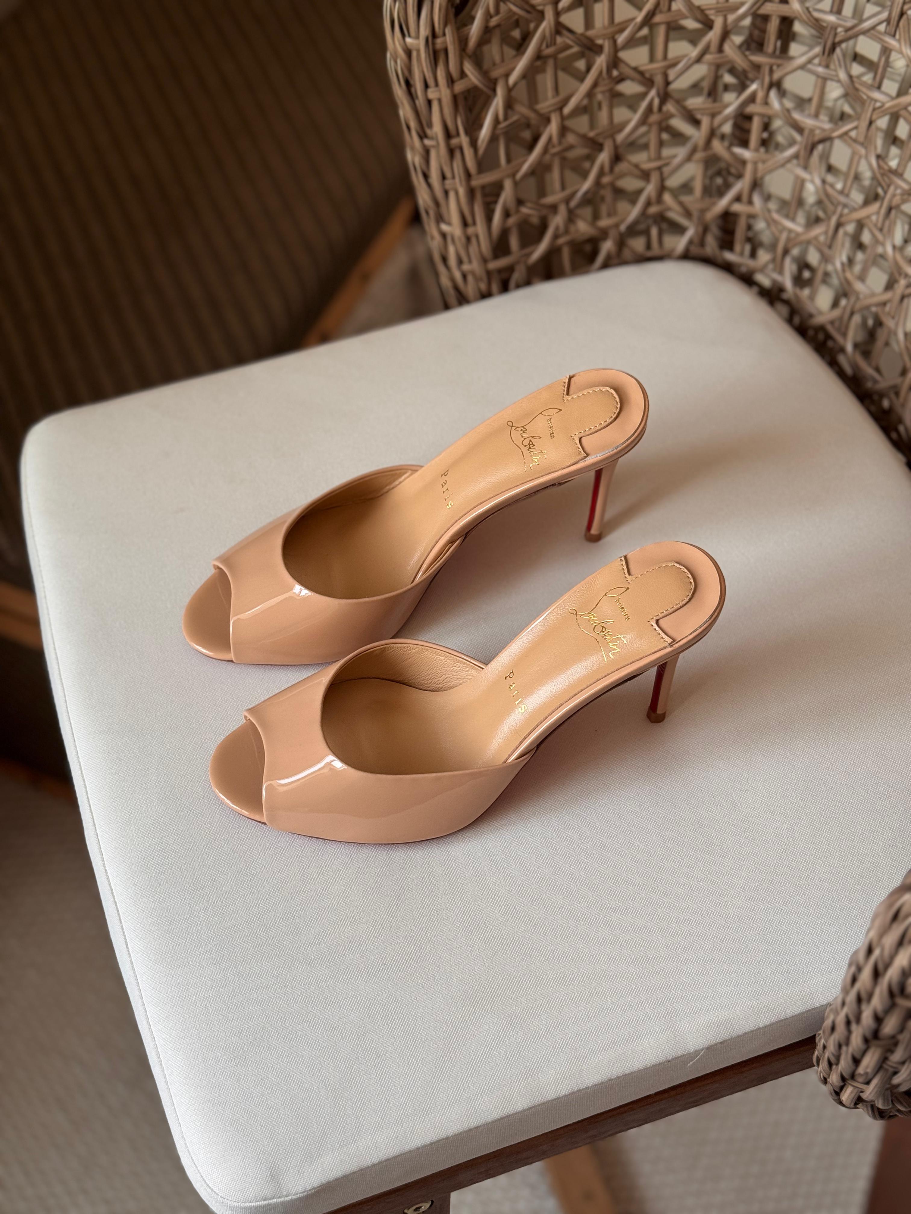 Christian Louboutin Patent Me Dolly 100 Sandals