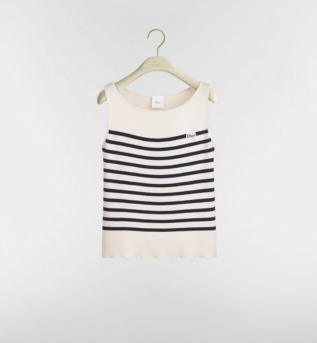 Dior Dioriviera Dior Marinière Sleeveless Sweater