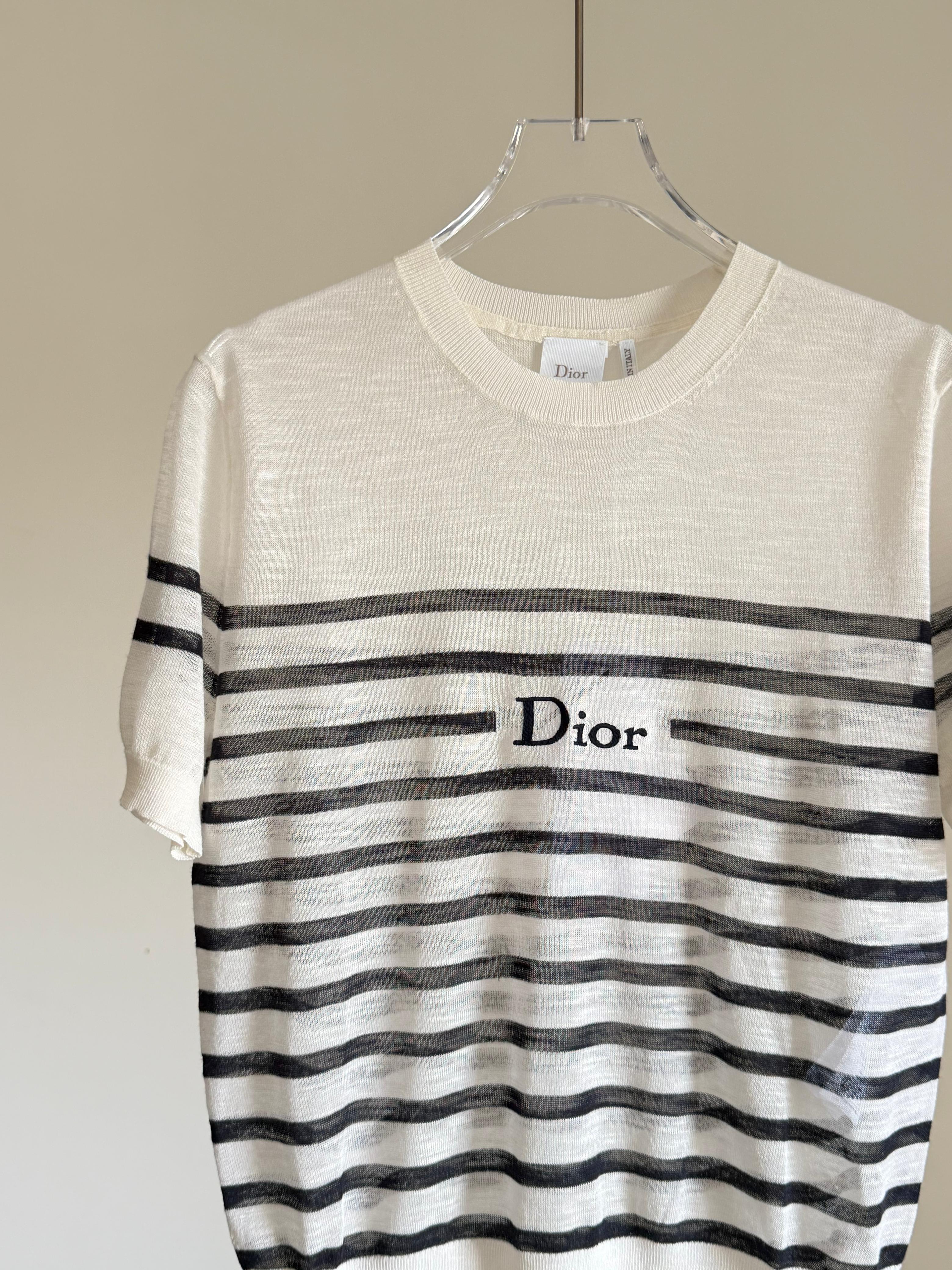 Dior Dioriviera Cropped Short Sleeved Sweater