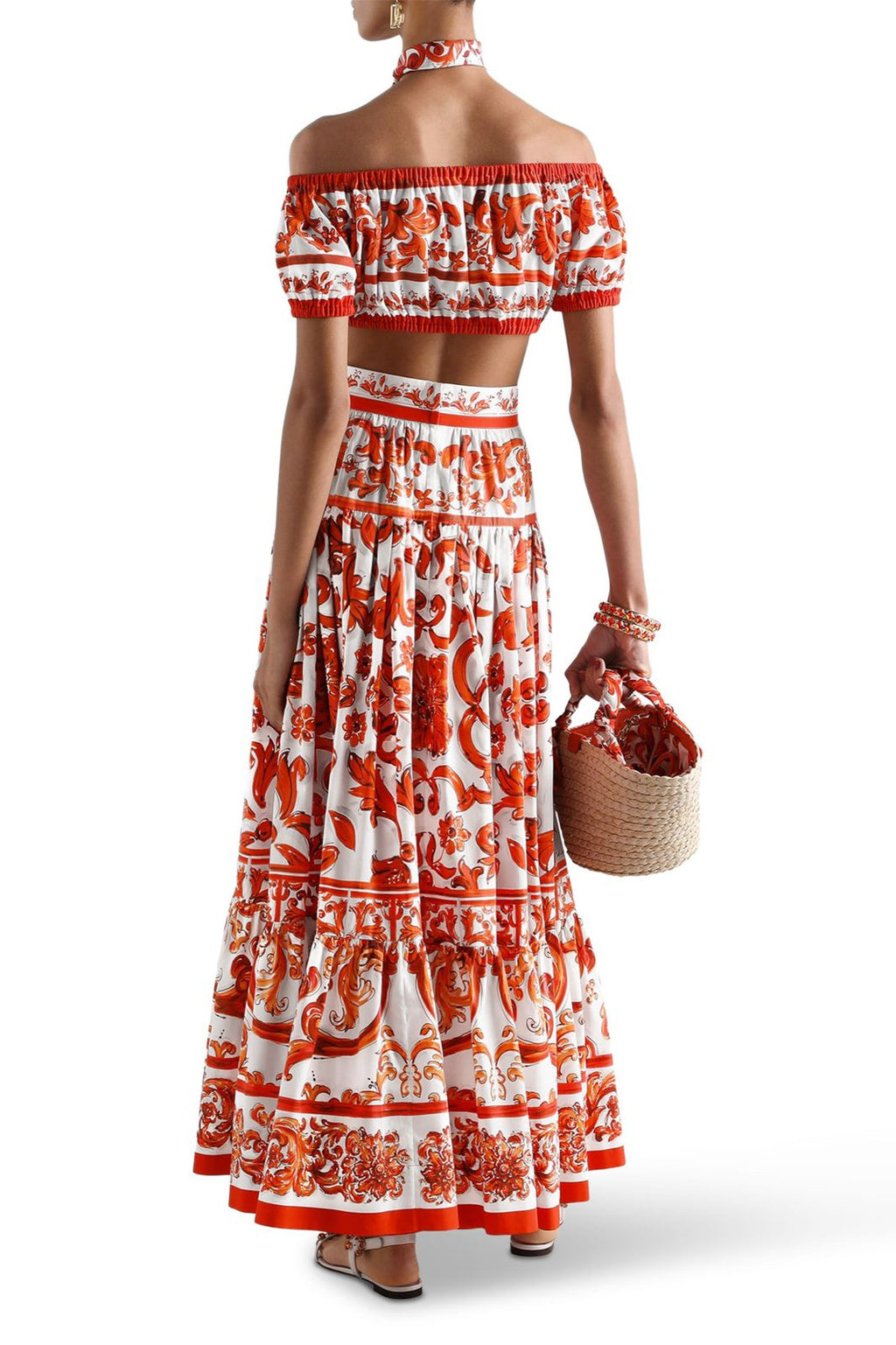 Dolce & Gabbana Majolica-print Poplin set