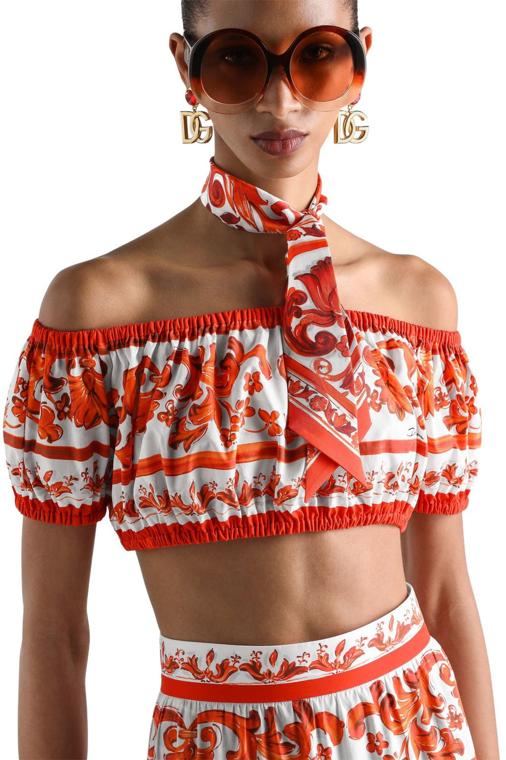 Dolce & Gabbana Majolica-print Poplin set