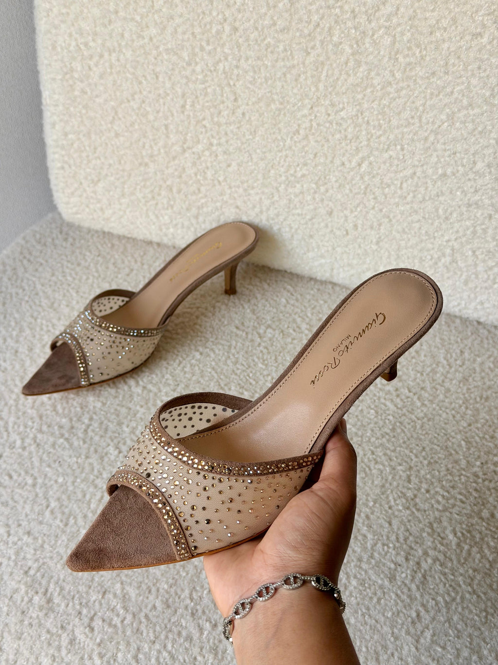 Gianvito Rossi Rania 55 Embellished Mules