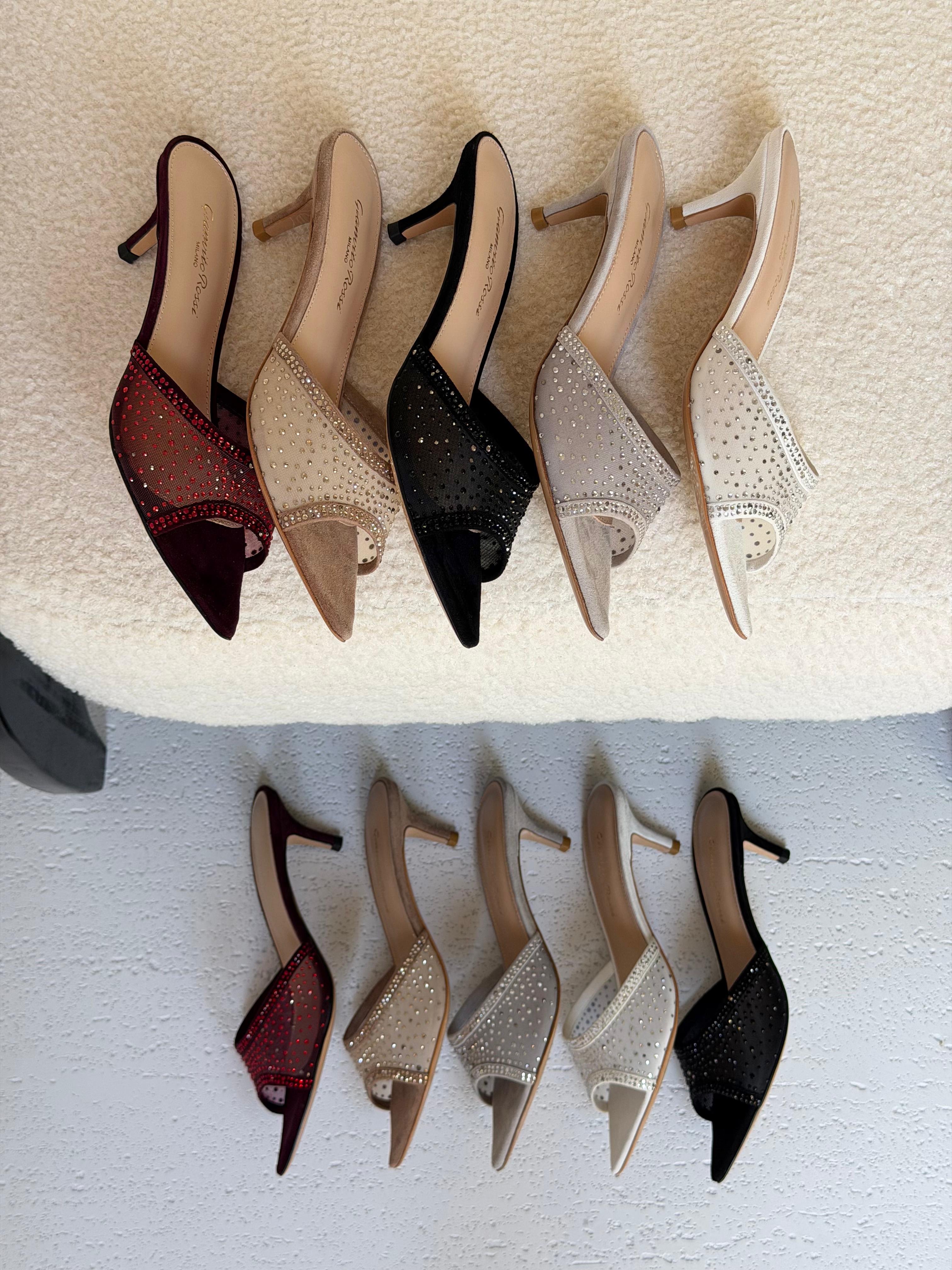 Gianvito Rossi Rania 55 Embellished Mules