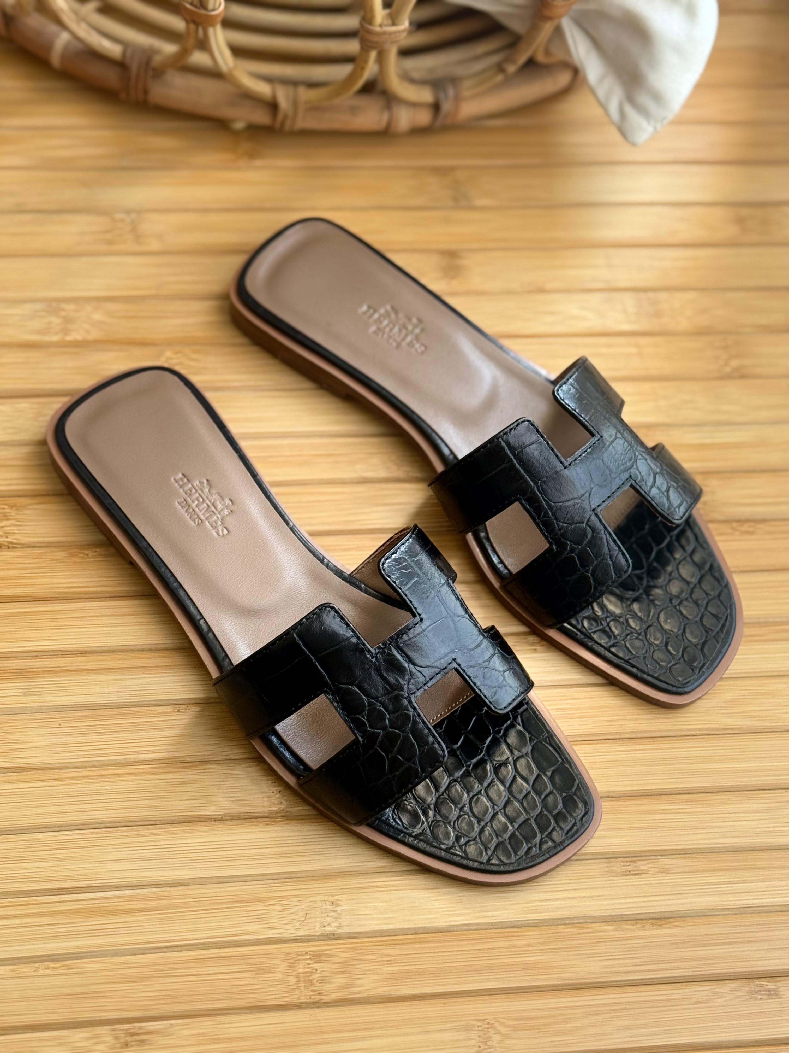 Hermes Blanc Crocodile Oran