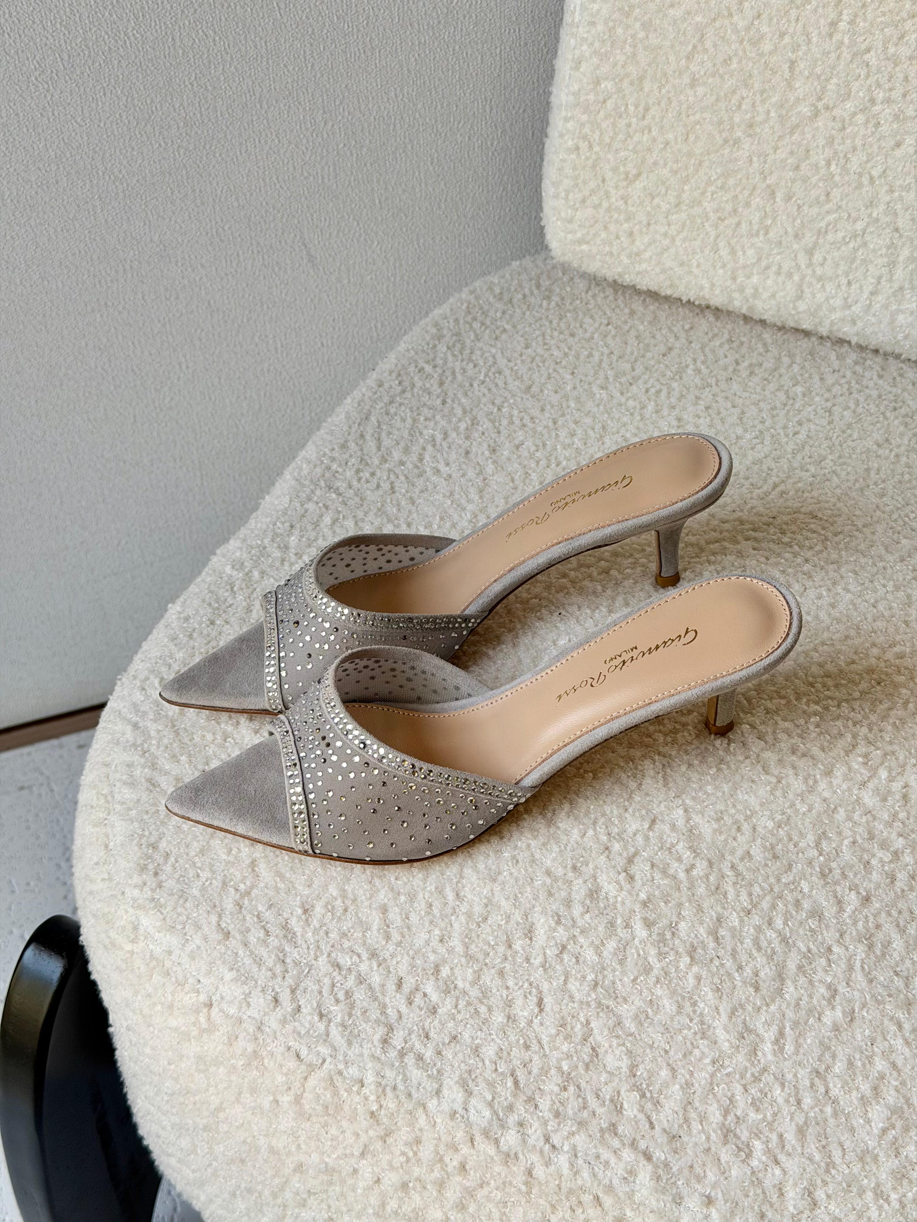 Gianvito Rossi Rania 55 Embellished Mules