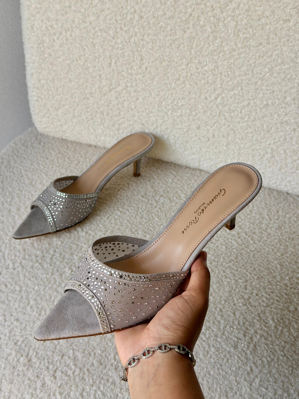 Gianvito Rossi Rania 55 Embellished Mules