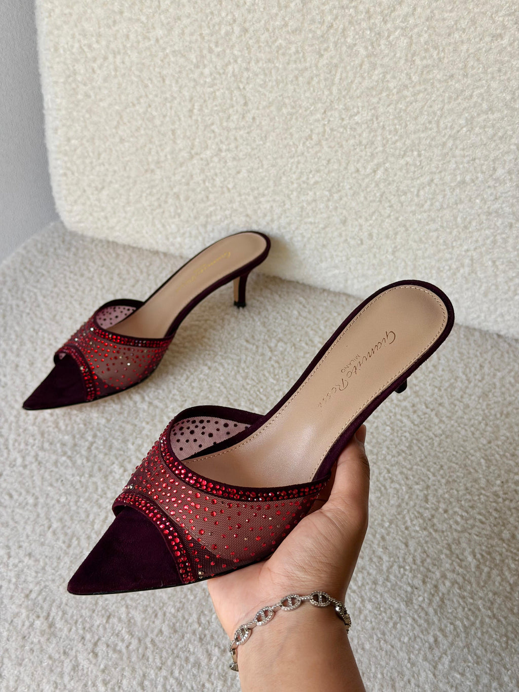 Gianvito Rossi Rania 55 Embellished Mules