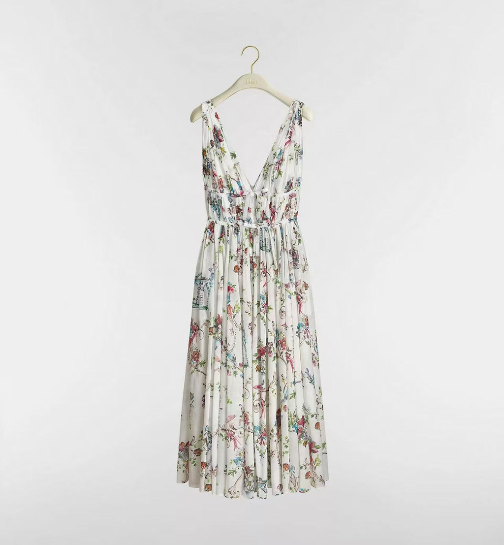 Dioriviera Long Ruffled Dress