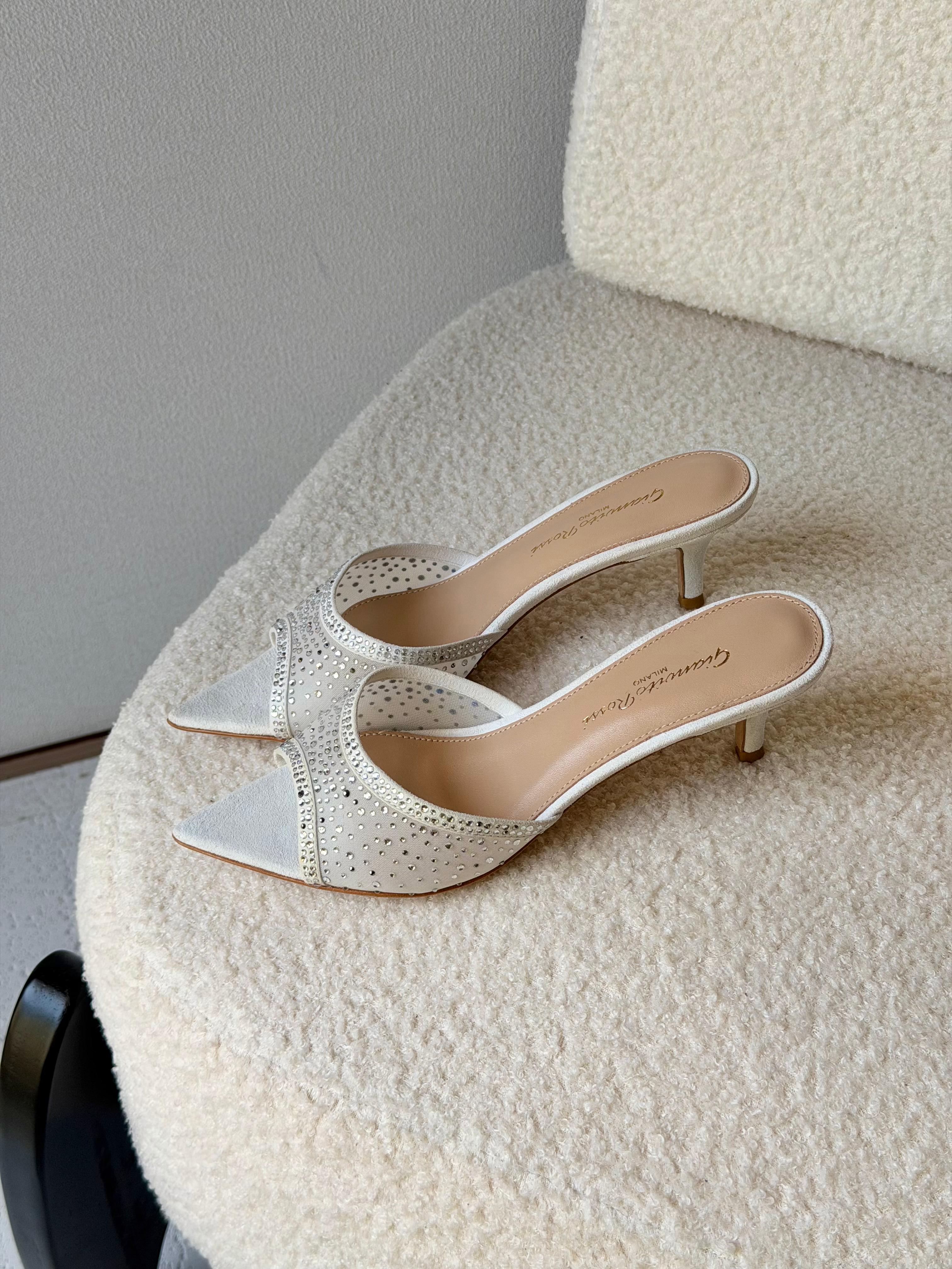 Gianvito Rossi Rania 55 Embellished Mules