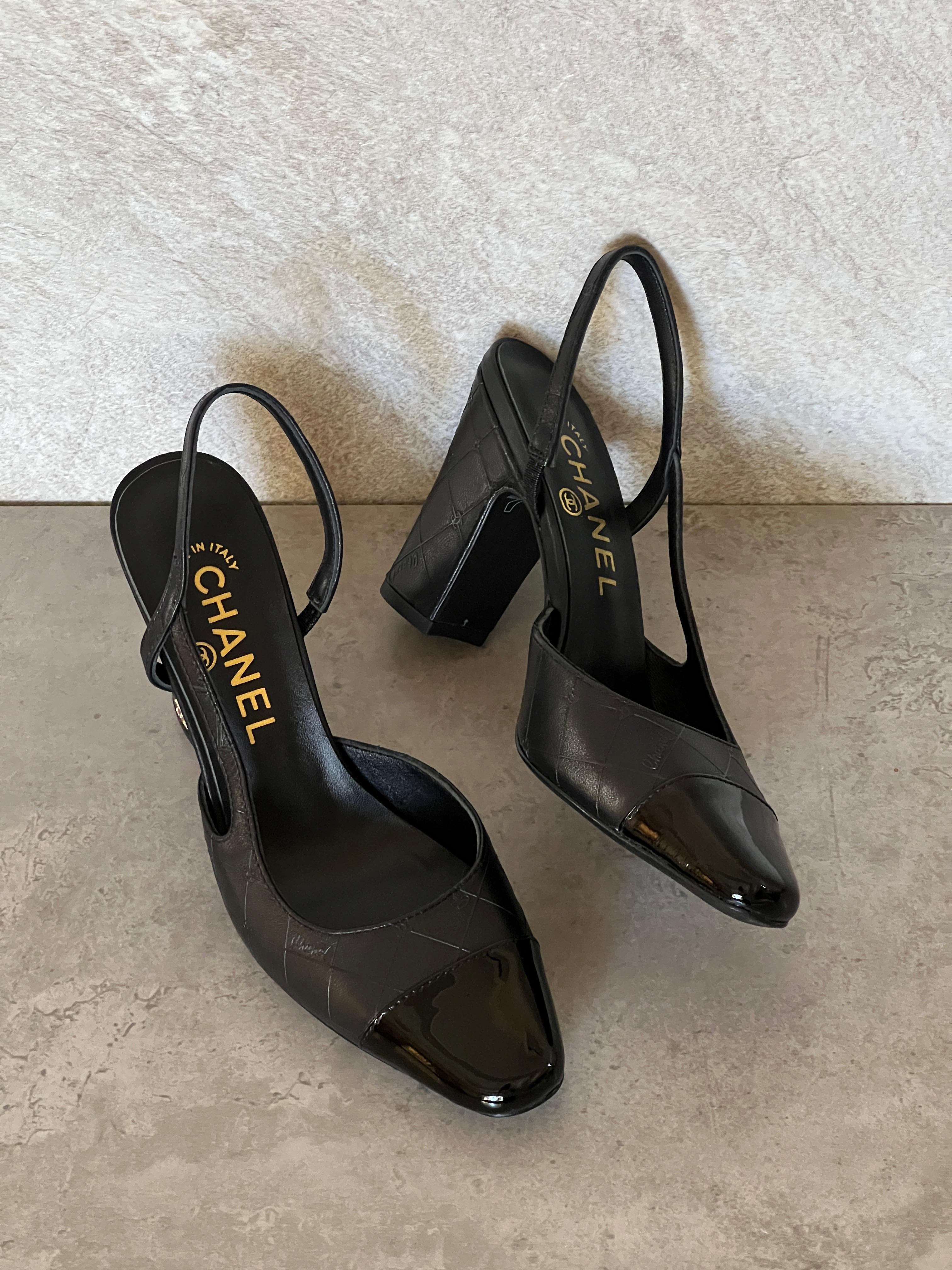 Chanel Slingback Heels