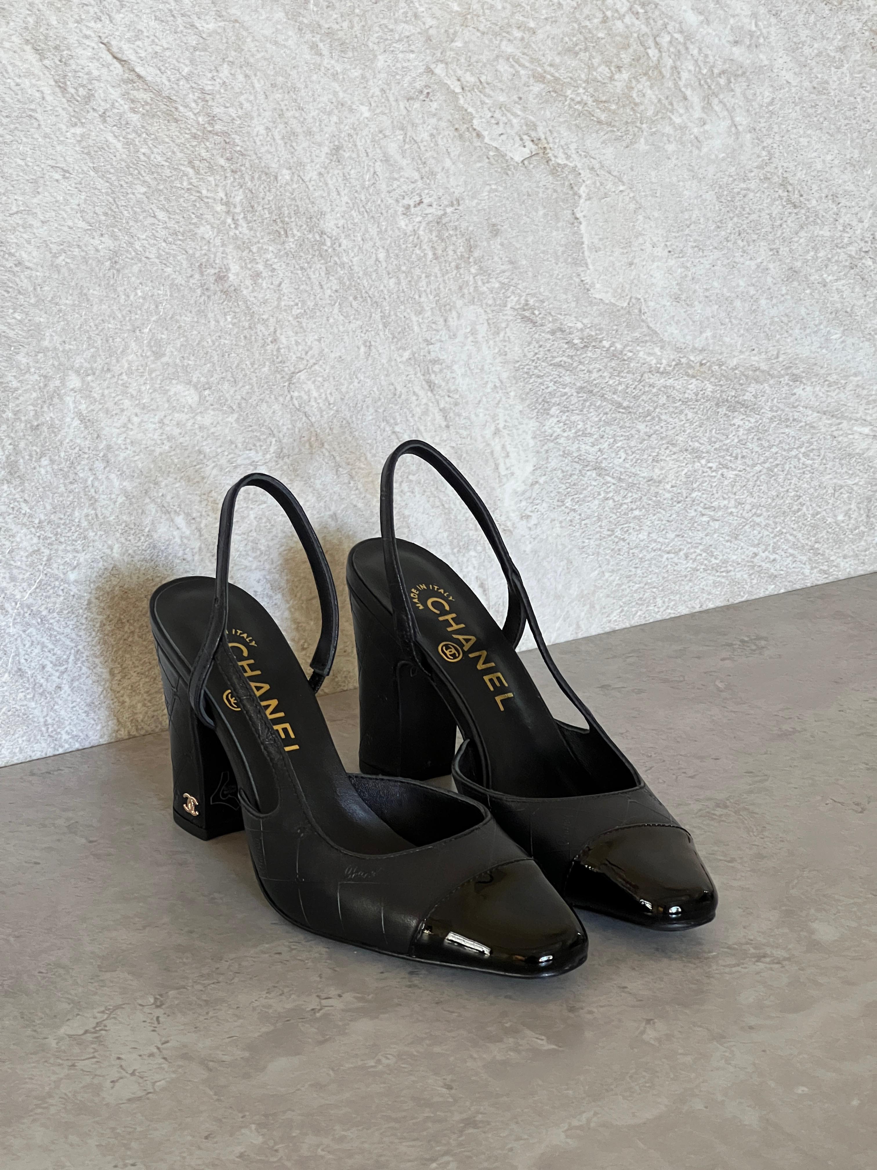 Chanel Slingback Heels