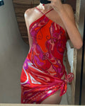 Pucci Pink Orchidee-print One-piece Swimsuit
