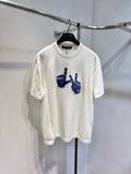 Louis Vuitton Short-Sleeved Signature Patch Crewneck