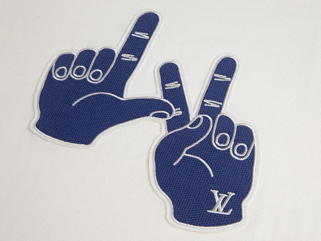 Louis Vuitton Short-Sleeved Signature Patch Crewneck