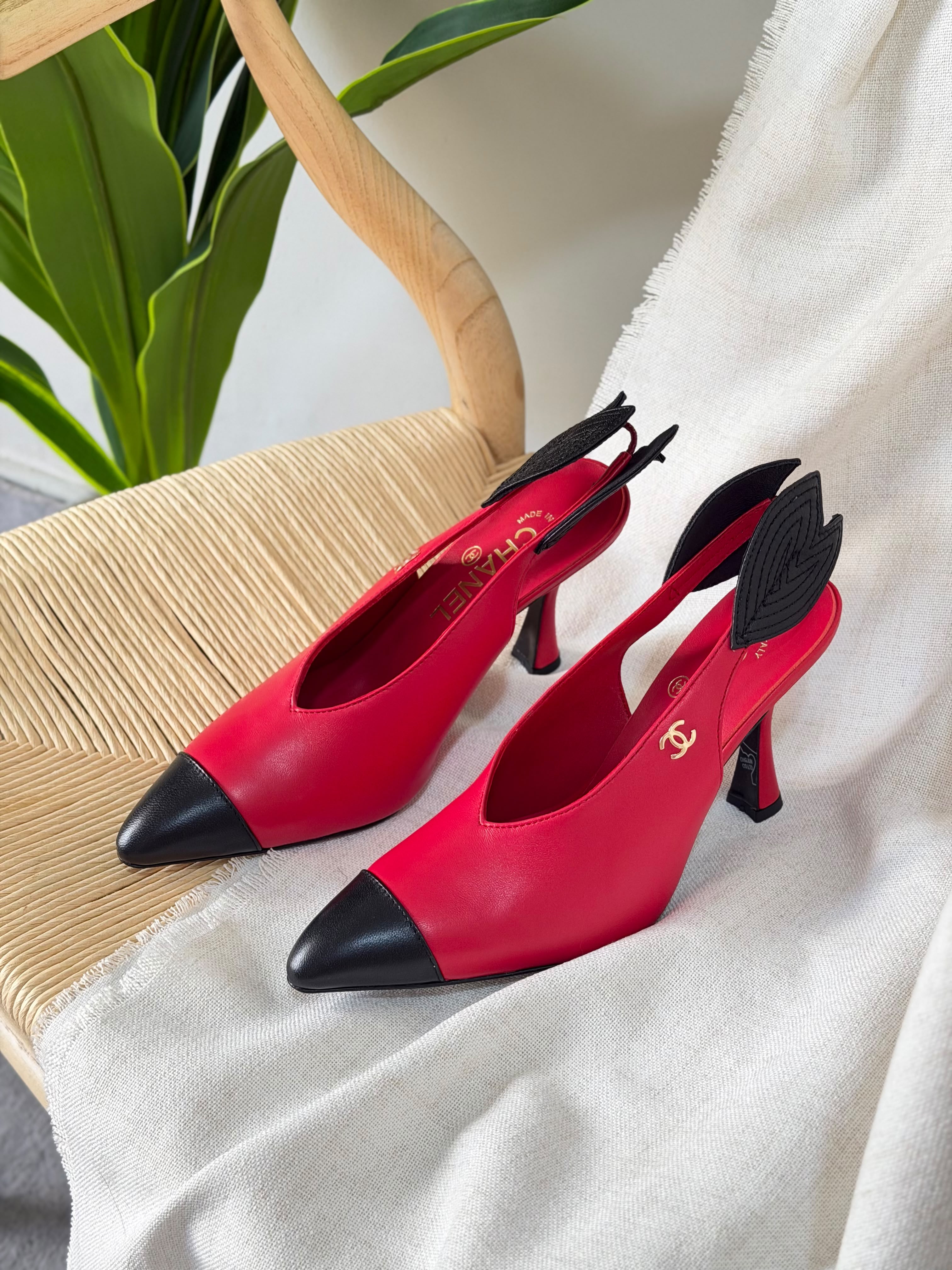 Chanel Slingbacks Lambskin 95mm Heel