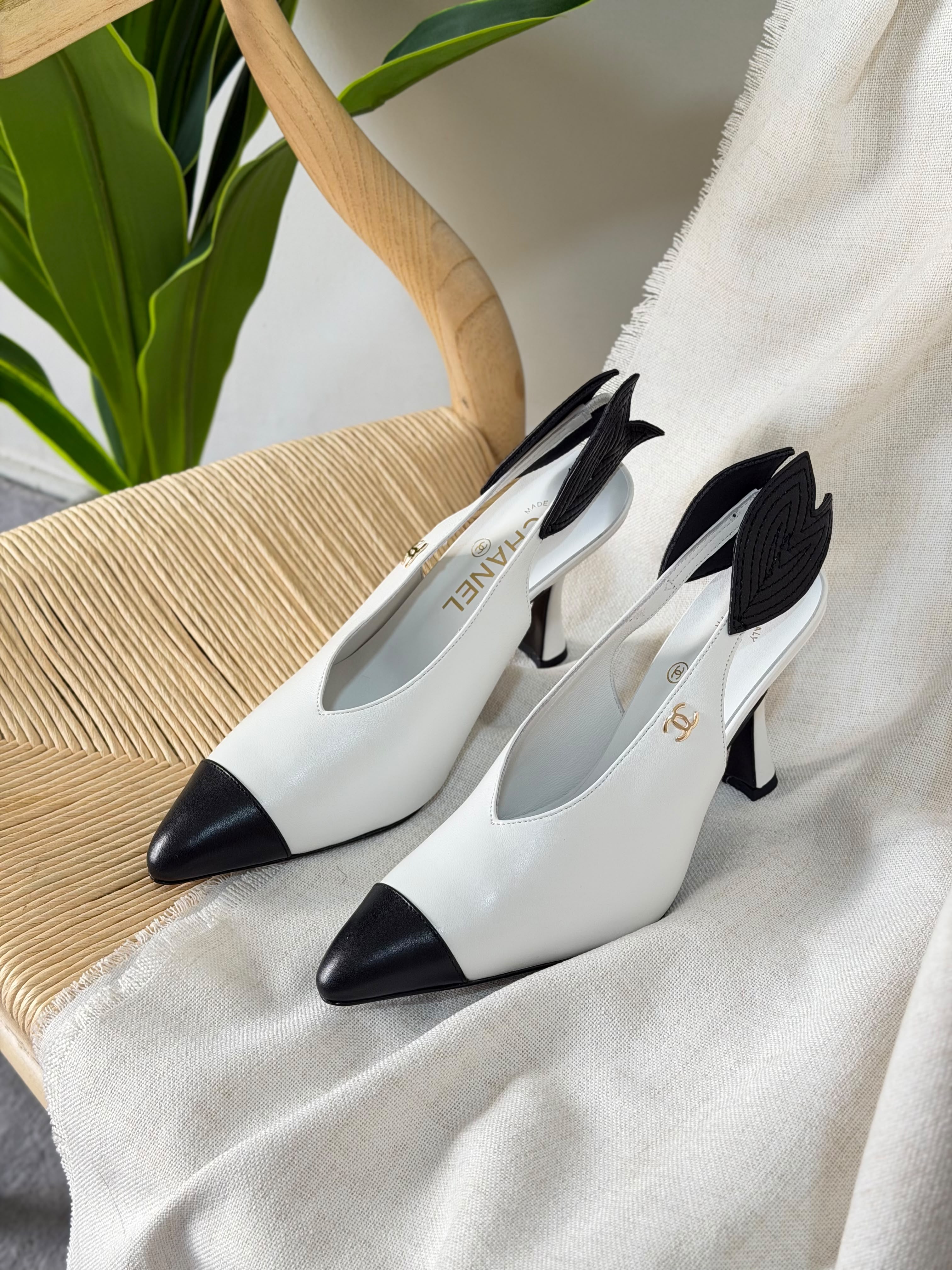 Chanel Slingbacks Lambskin 95mm Heel