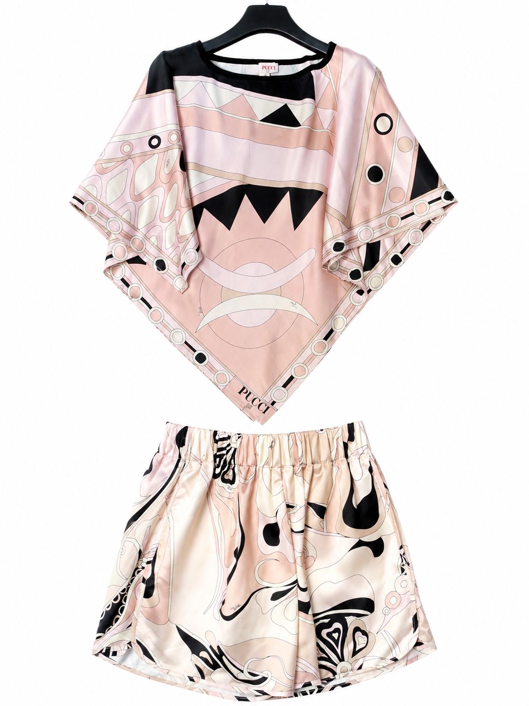 Pucci Neutral Stella-print Cape Set
