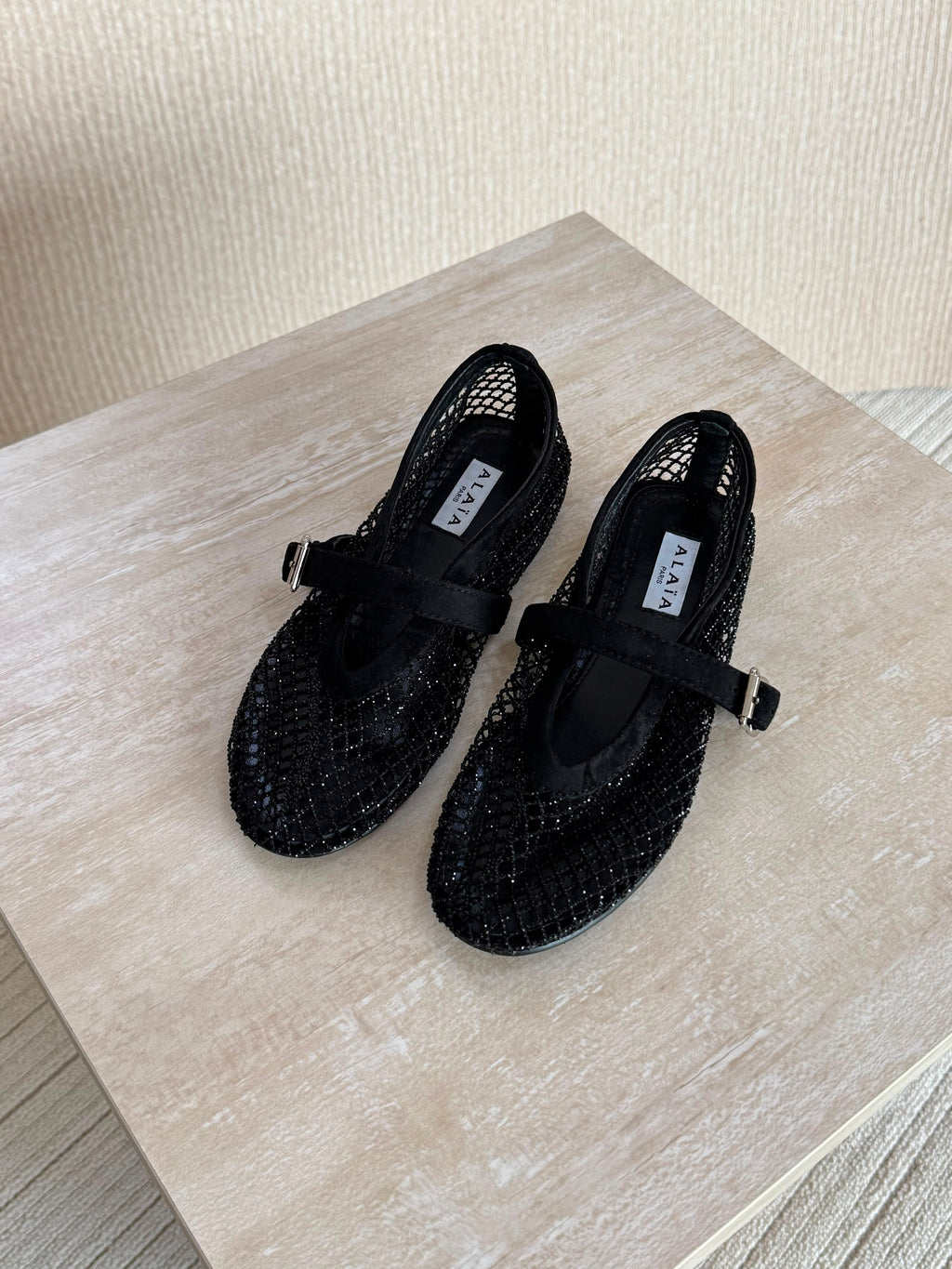 Alaïa Fishnet ballerinas