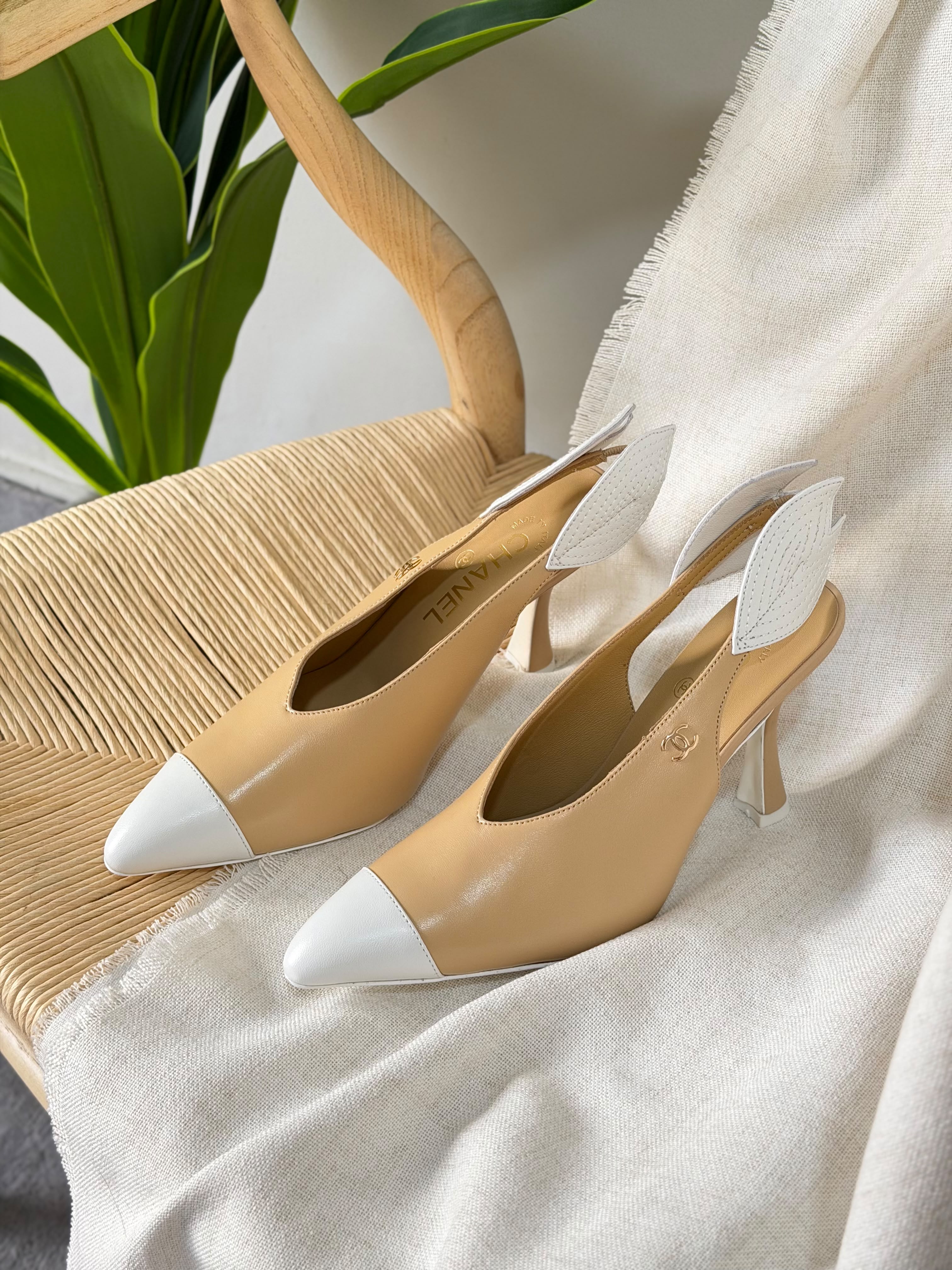 Chanel Slingbacks Lambskin 95mm Heel