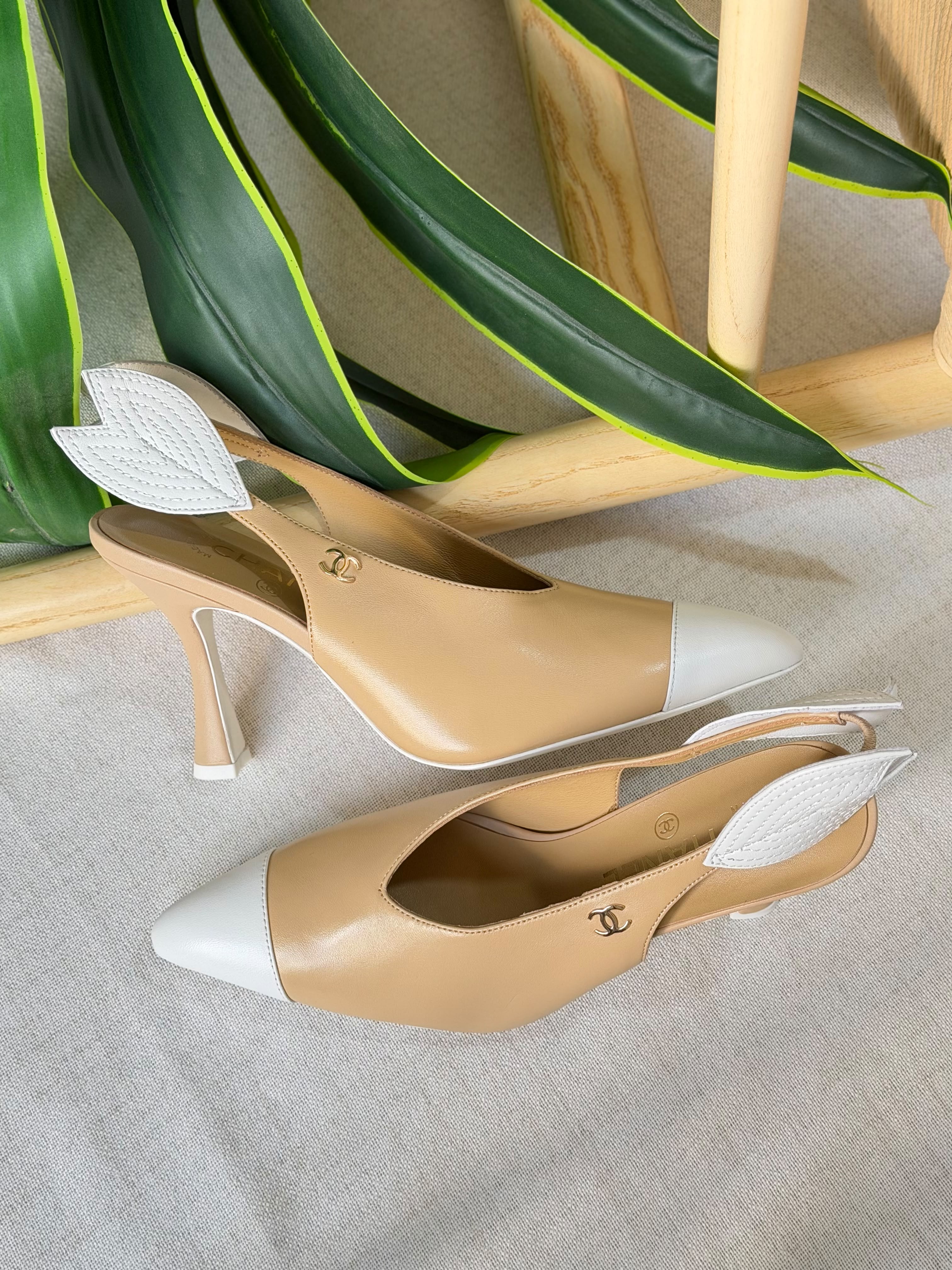 Chanel Slingbacks Lambskin 95mm Heel