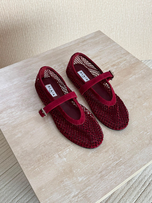 Alaïa Fishnet ballerinas