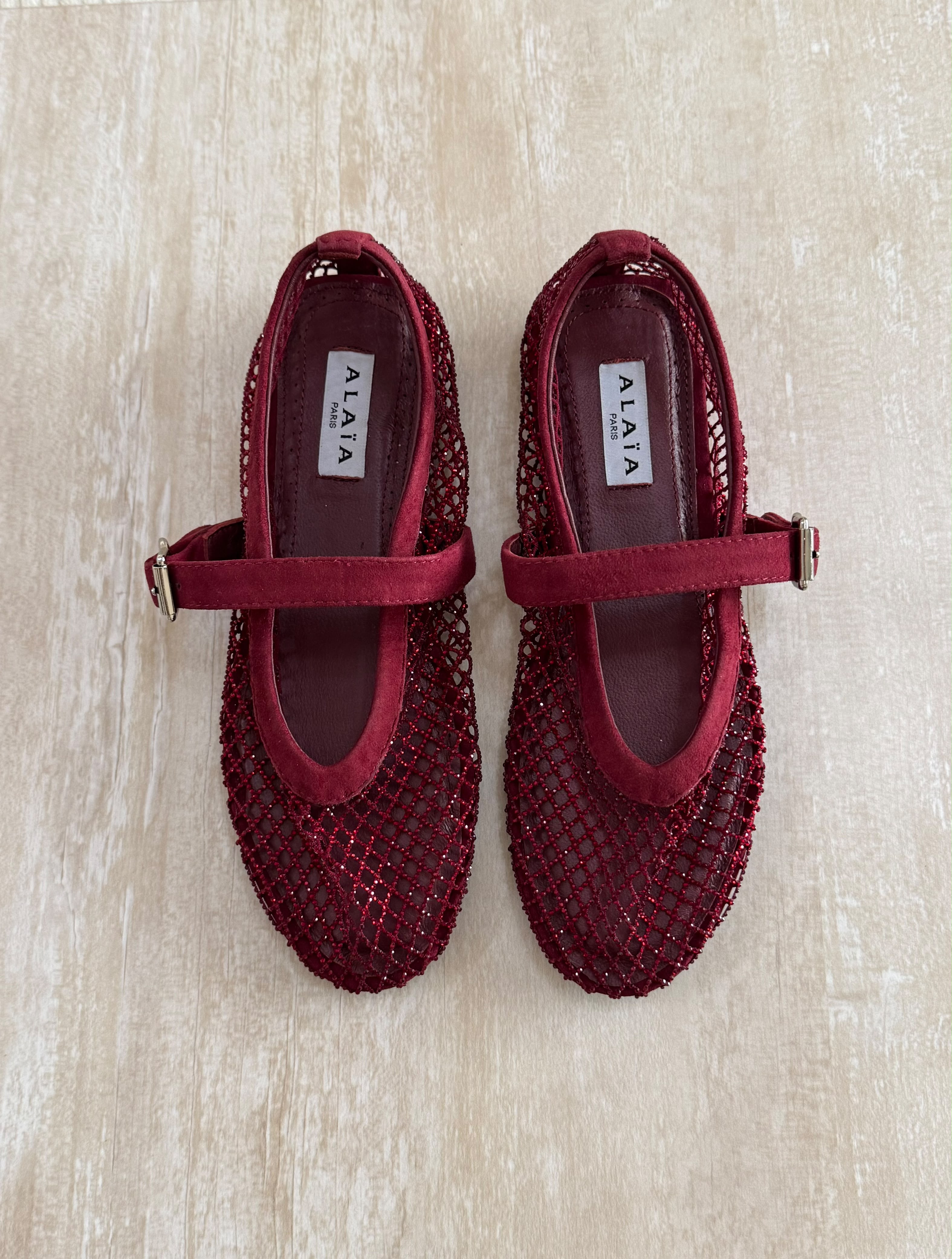 Alaïa Fishnet ballerinas