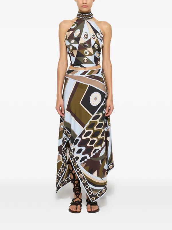 PUCCI Occhi-print Halter Set