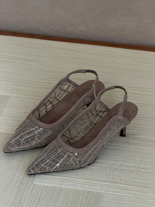 Brunello Cucinelli 55mm sequin-embellished Pumps