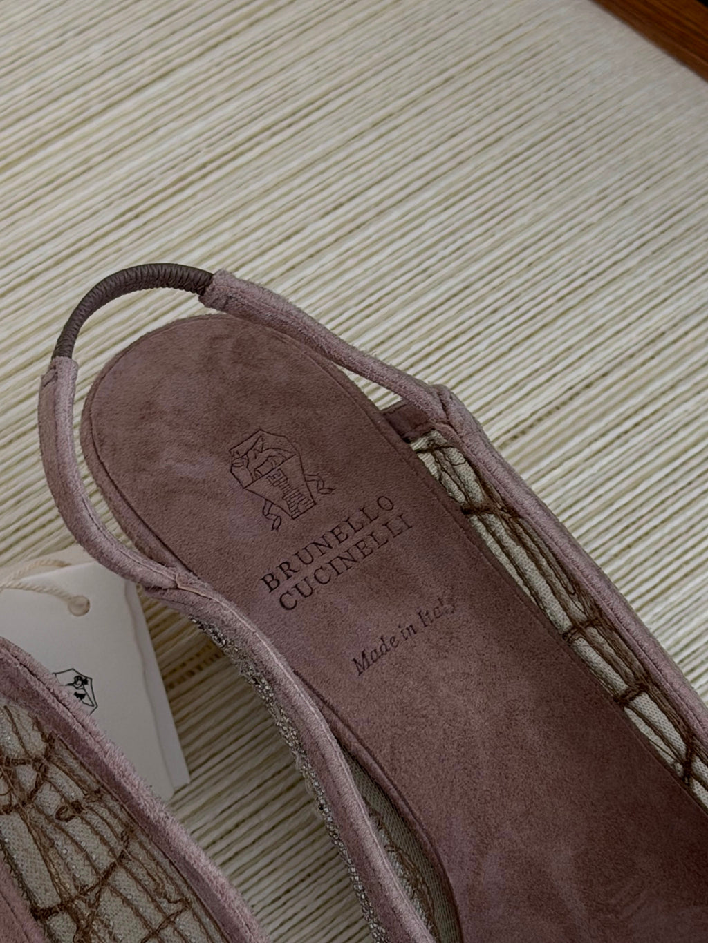 Brunello Cucinelli 55mm sequin-embellished Pumps