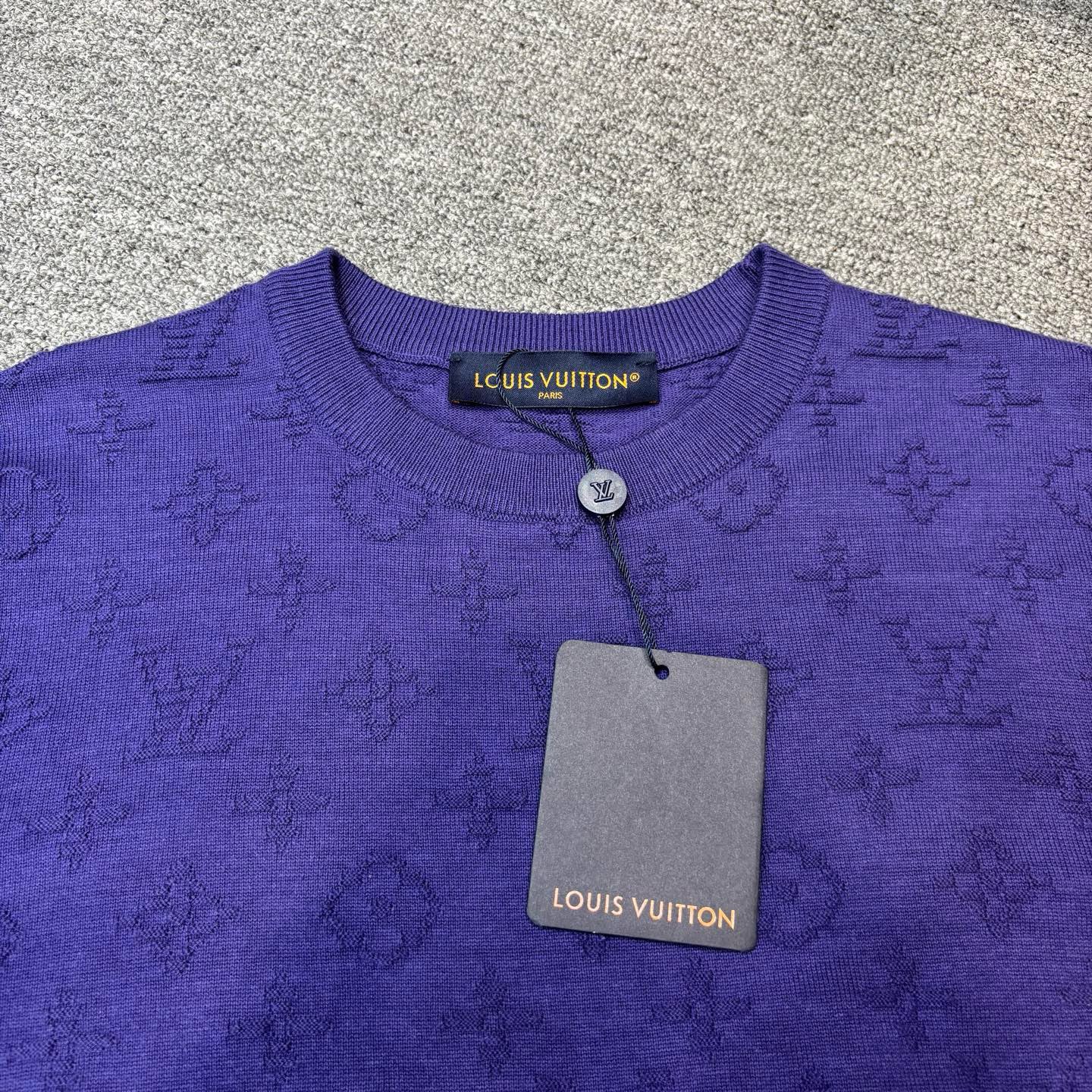 Louis Vuitton Monogram Short-Sleeved Crewneck