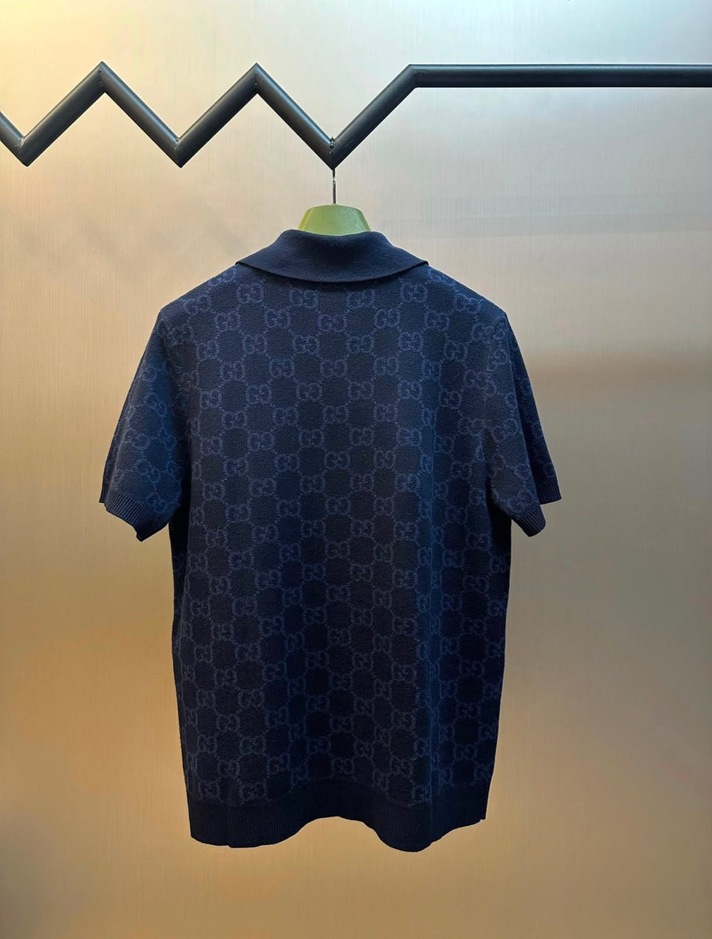 Gucci GG cotton silk jacquard polo shirt