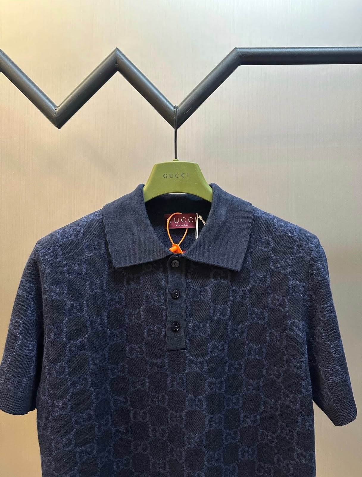 Gucci GG cotton silk jacquard polo shirt