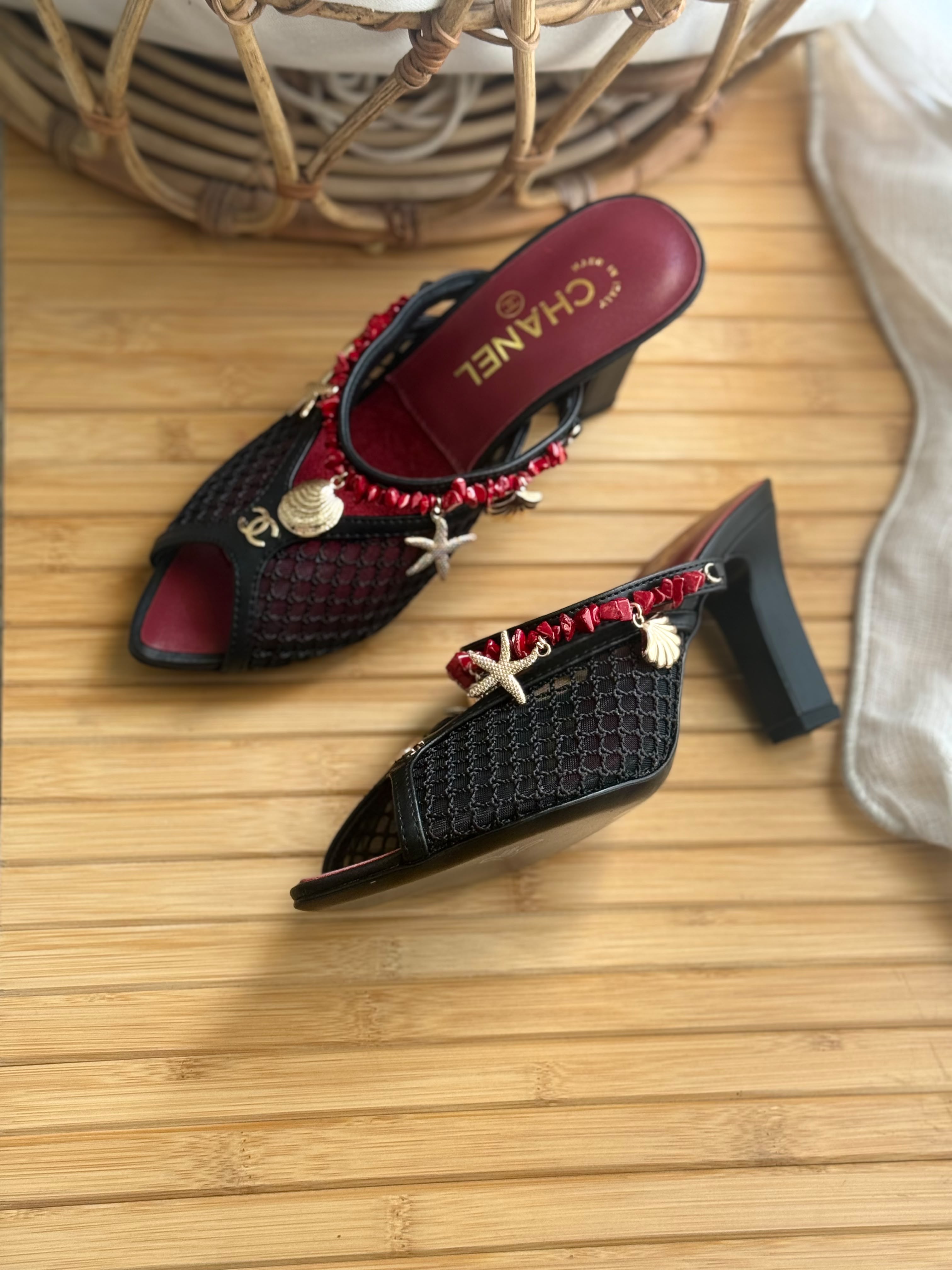 Chanel 26M Coco Beach Mules