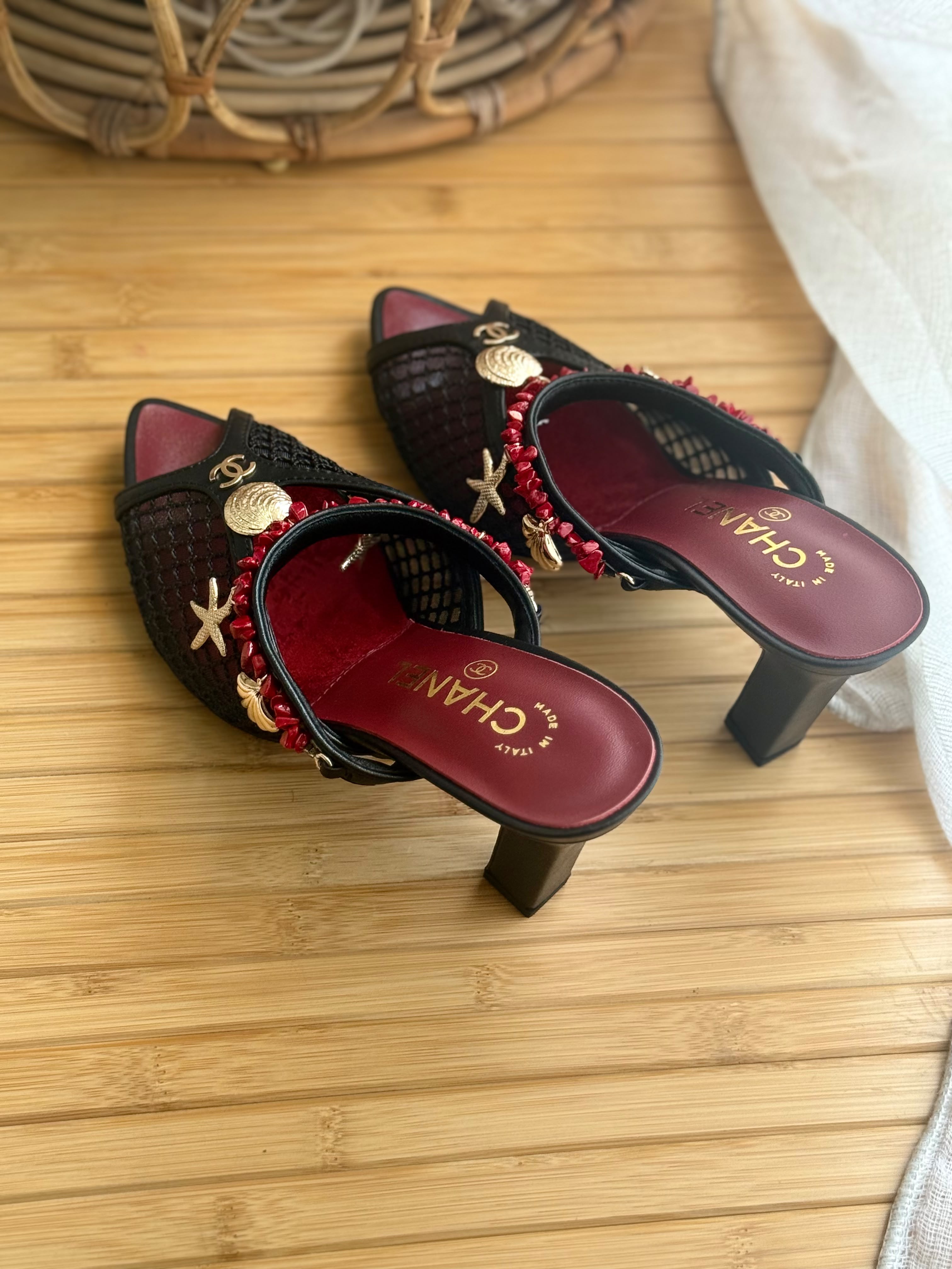 Chanel 26M Coco Beach Mules