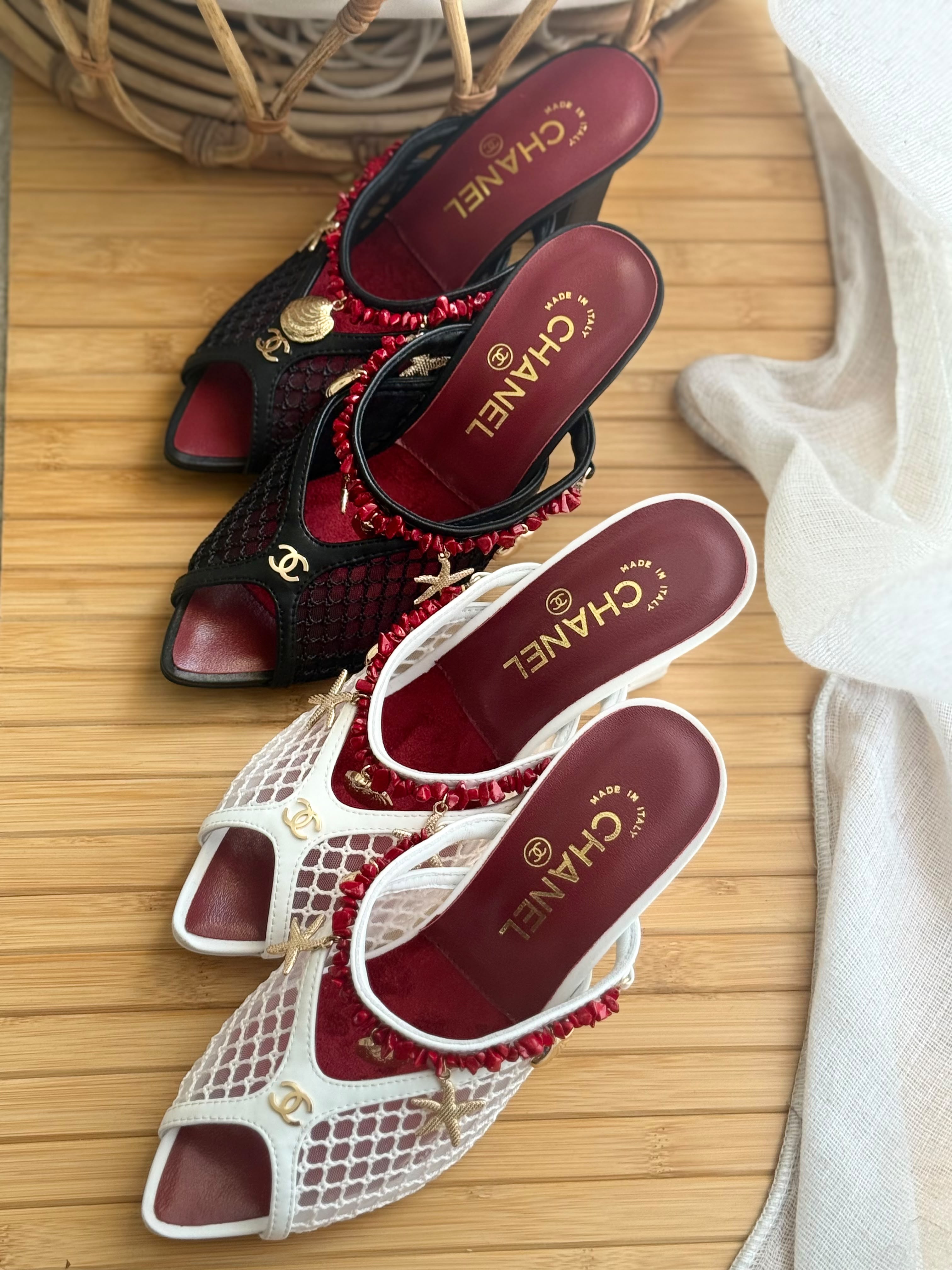 Chanel 26M Coco Beach Mules